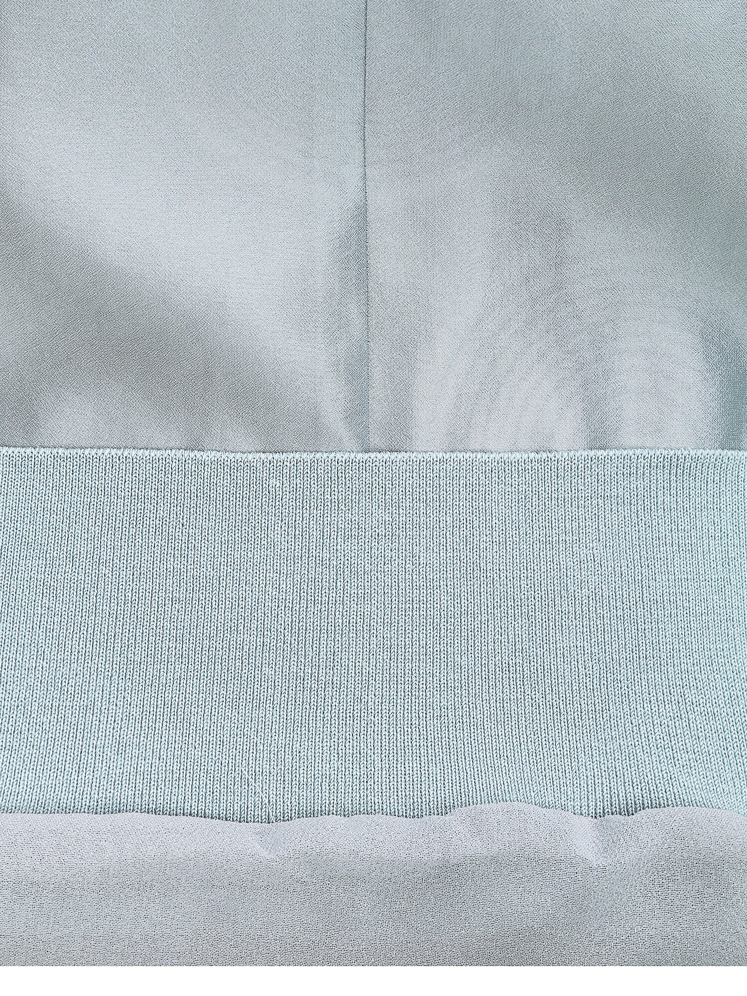 실키 볼륨 스카프넥 블라우스 (LIGHT GREY)