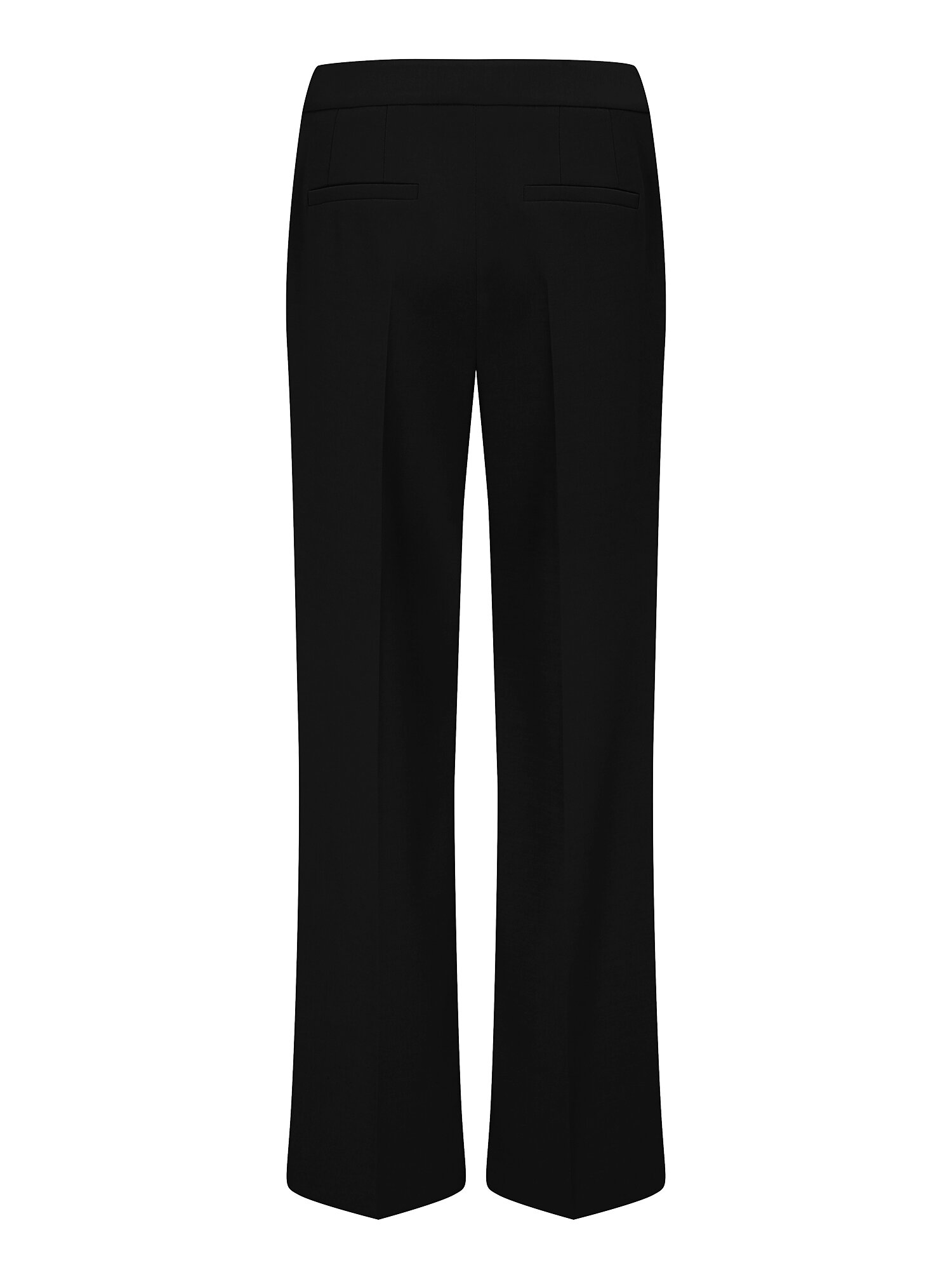 스판 버튼 장식 부츠컷 팬츠 (BLACK)