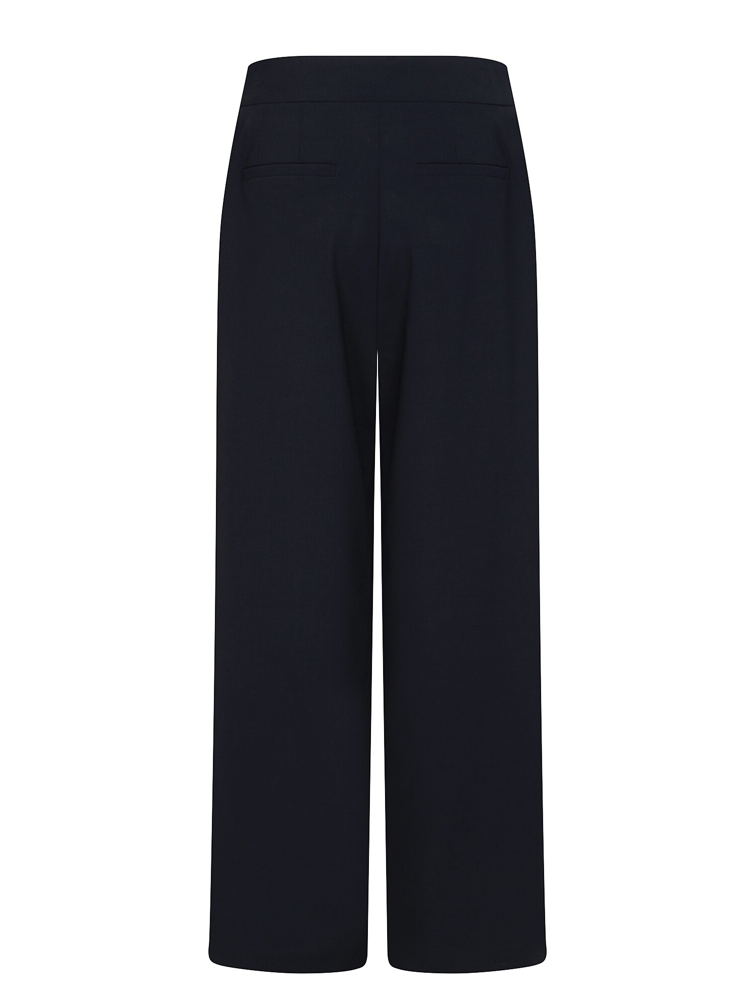 모던 노턱 히든 와이드 팬츠 (NAVY)
