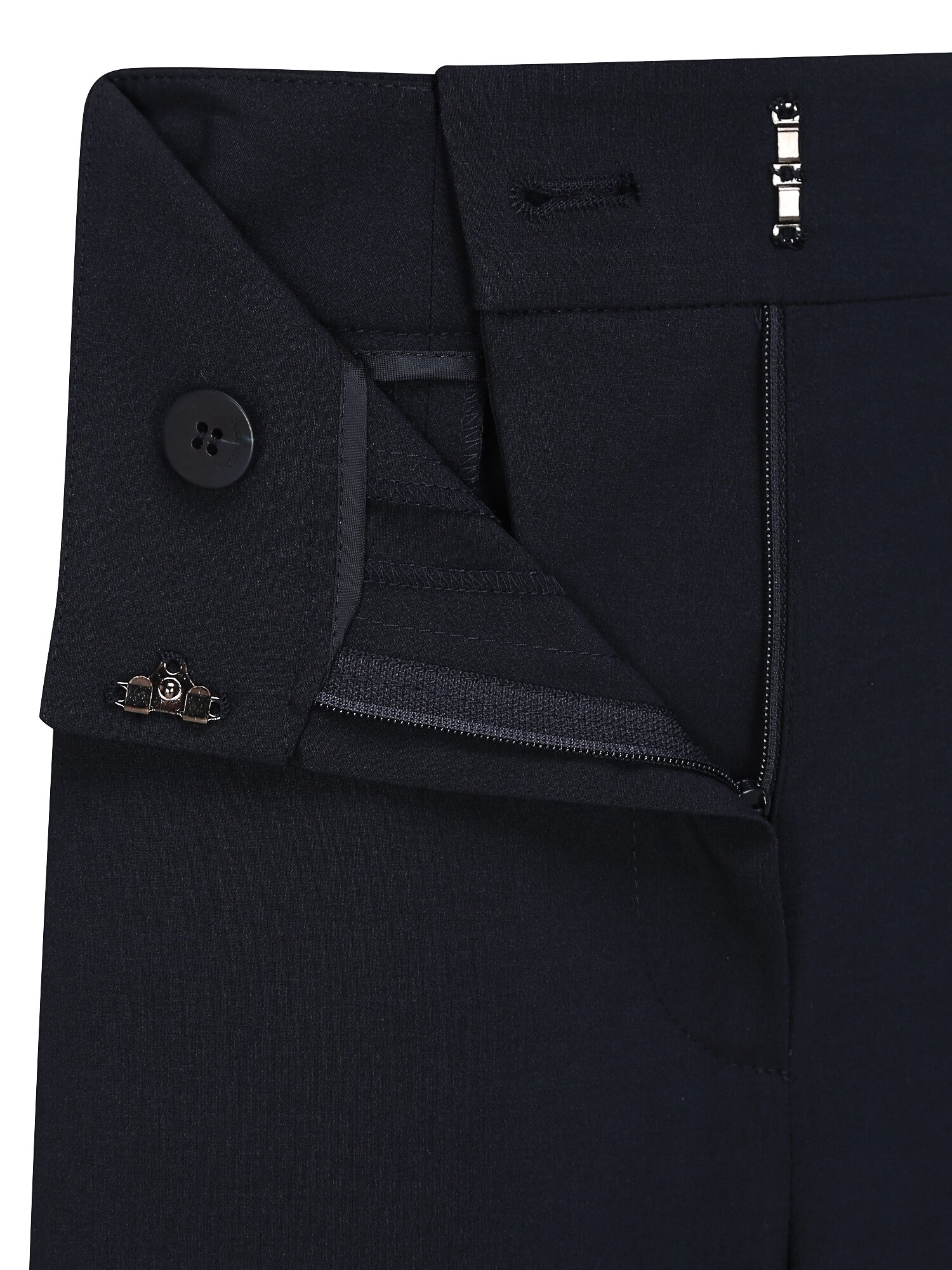 모던 노턱 히든 와이드 팬츠 (NAVY)