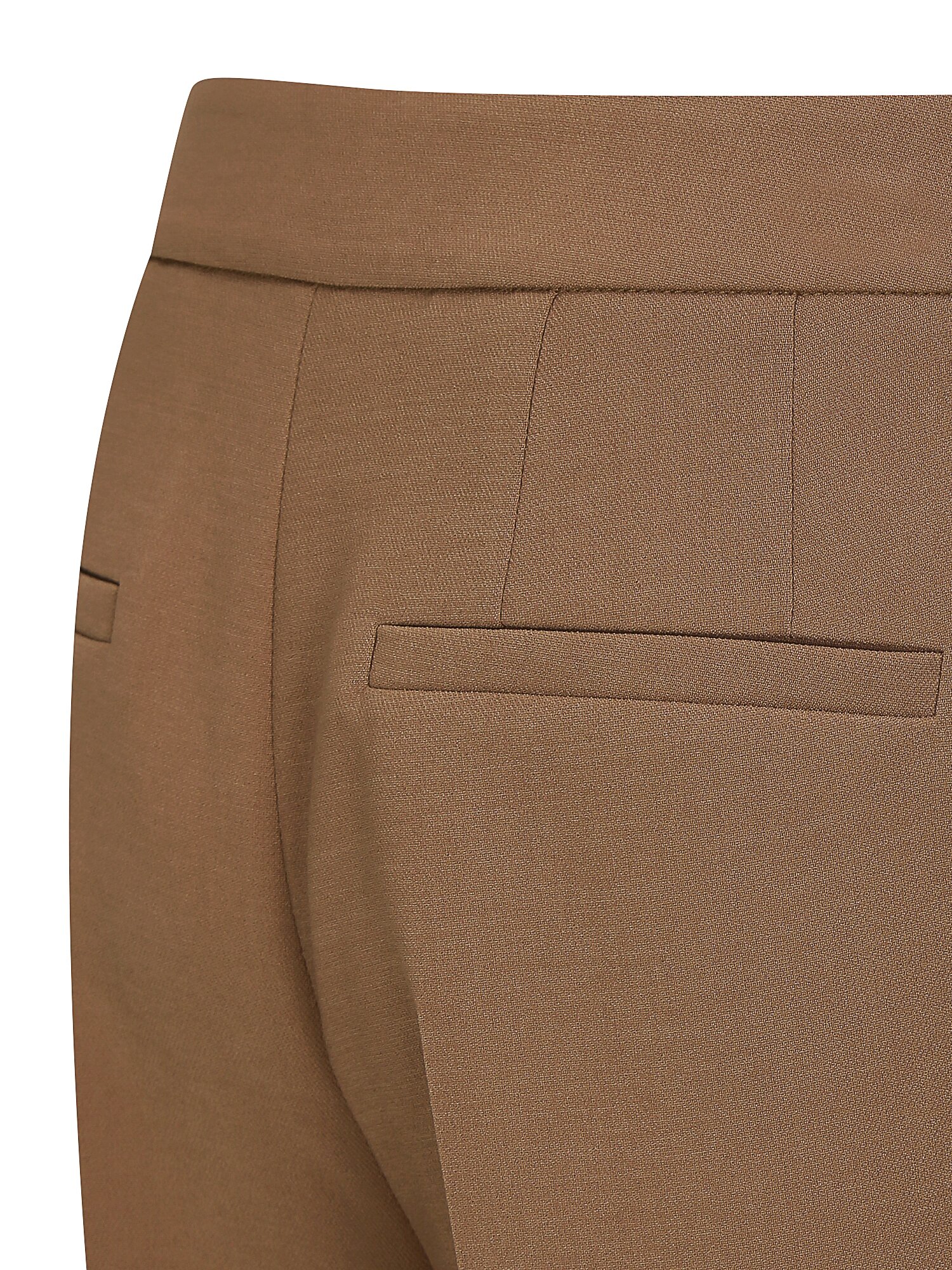 스판 버튼 장식 부츠컷 팬츠 (BEIGE)