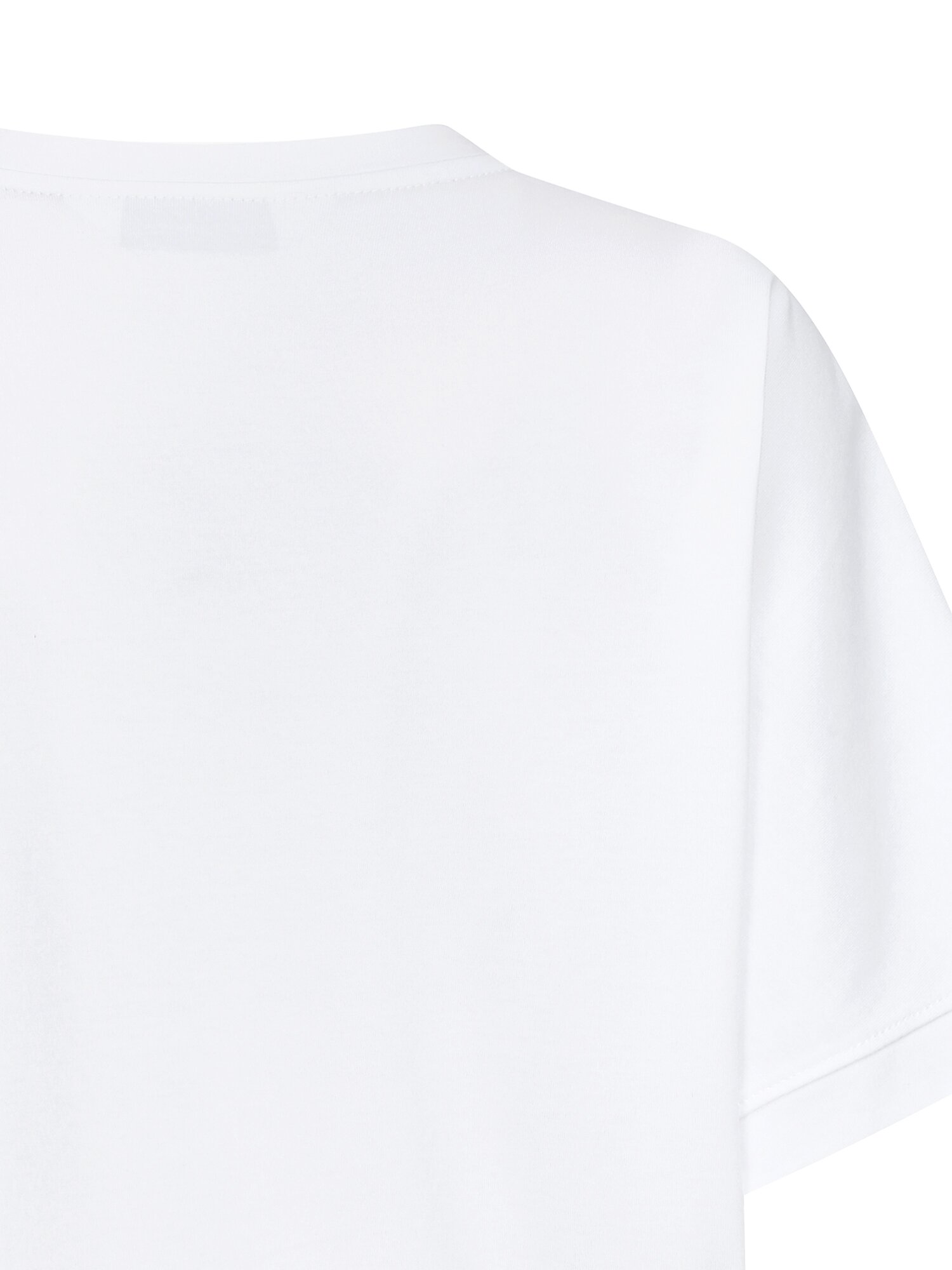 코튼 비즈 장식 프린트 티셔츠 (WHITE)