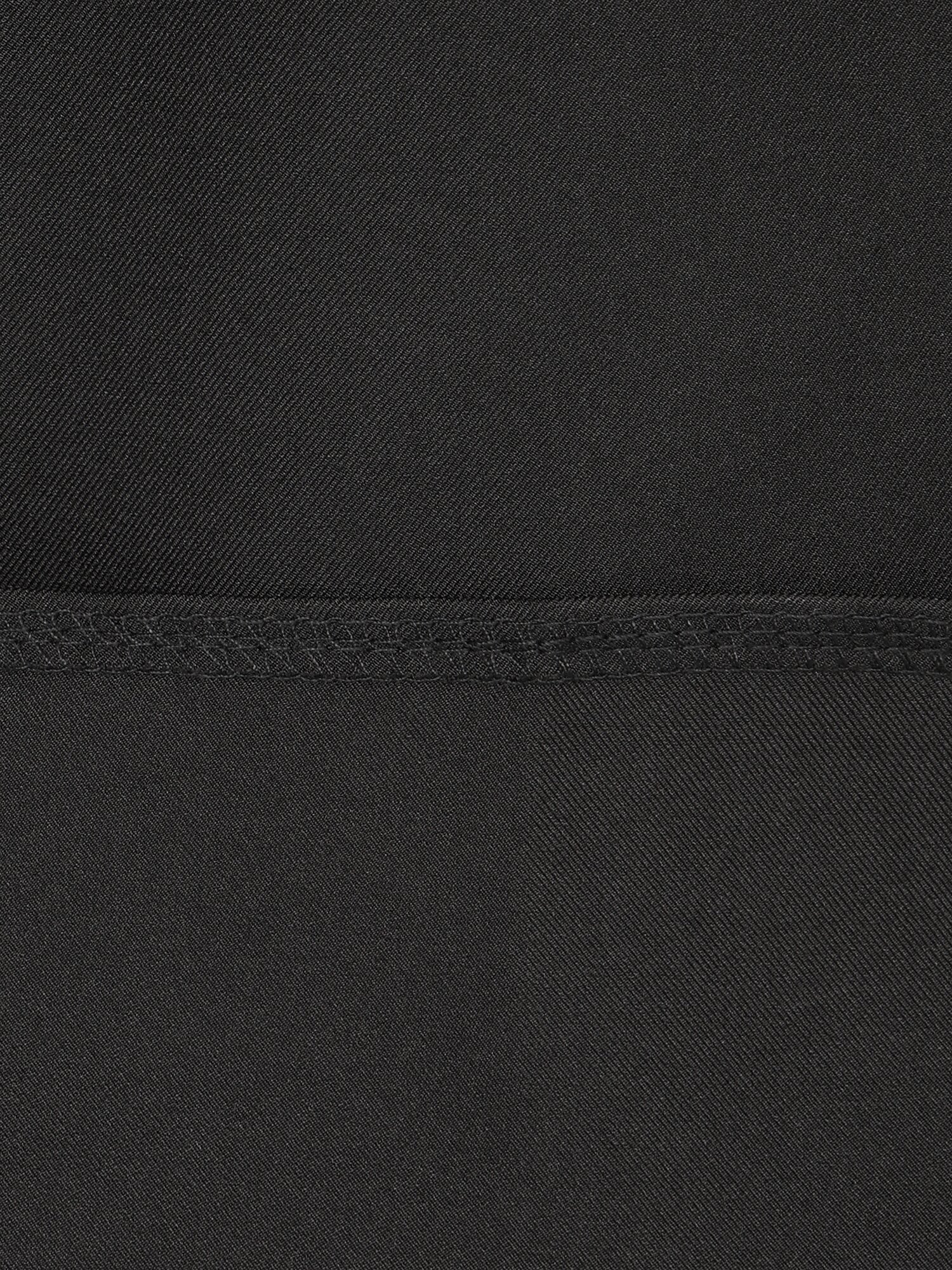 스판 블렌드 랩 H라인 스커트 (BLACK)