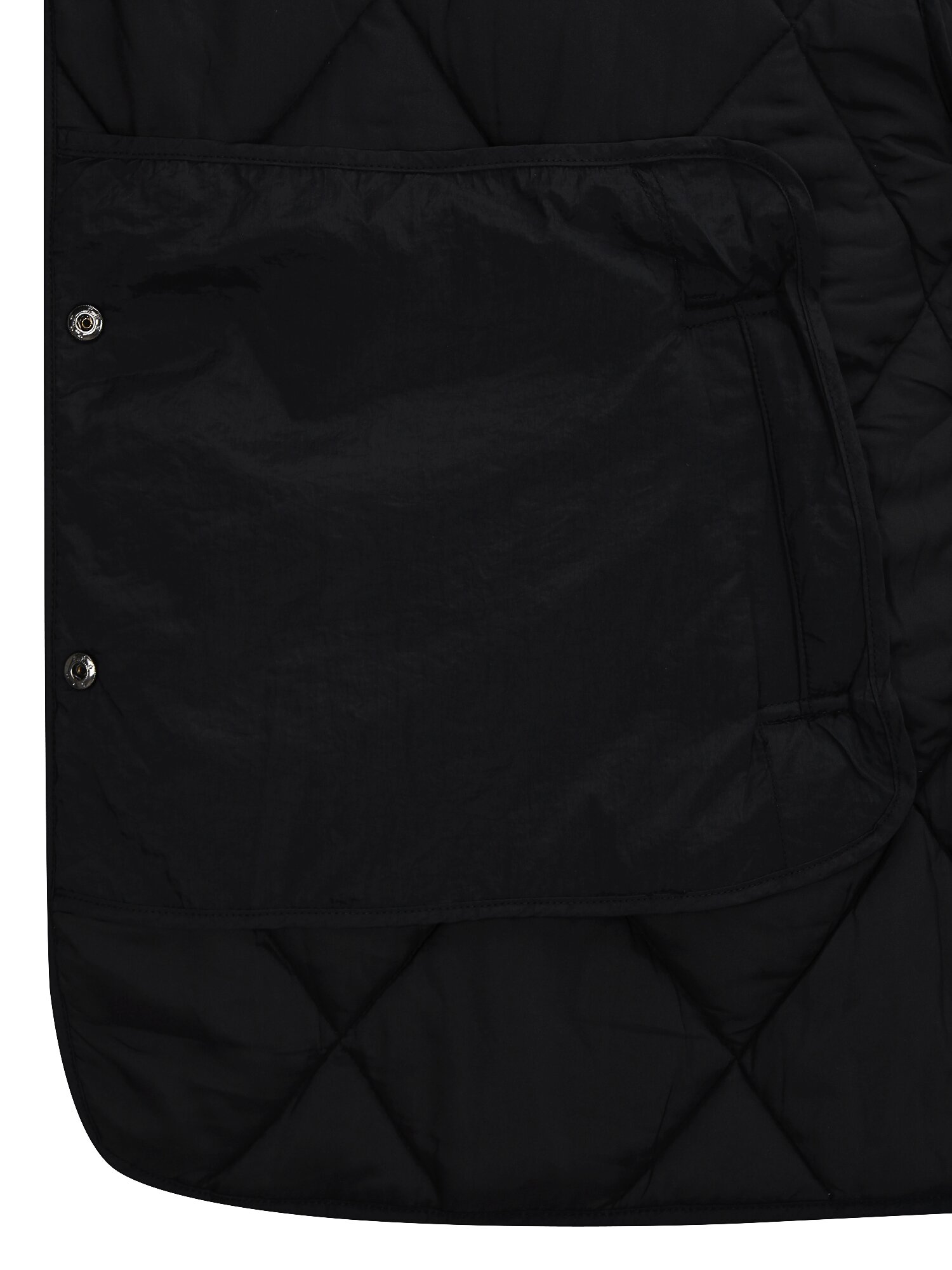 벨티드 퀼팅 하이넥 패딩 점퍼 (BLACK)