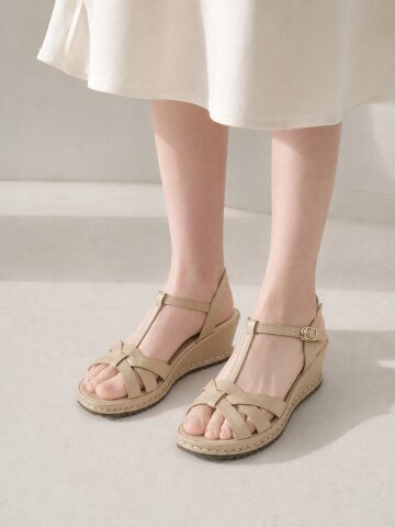 앵클 스트랩 웨지 샌들_F21SF740 (2color)