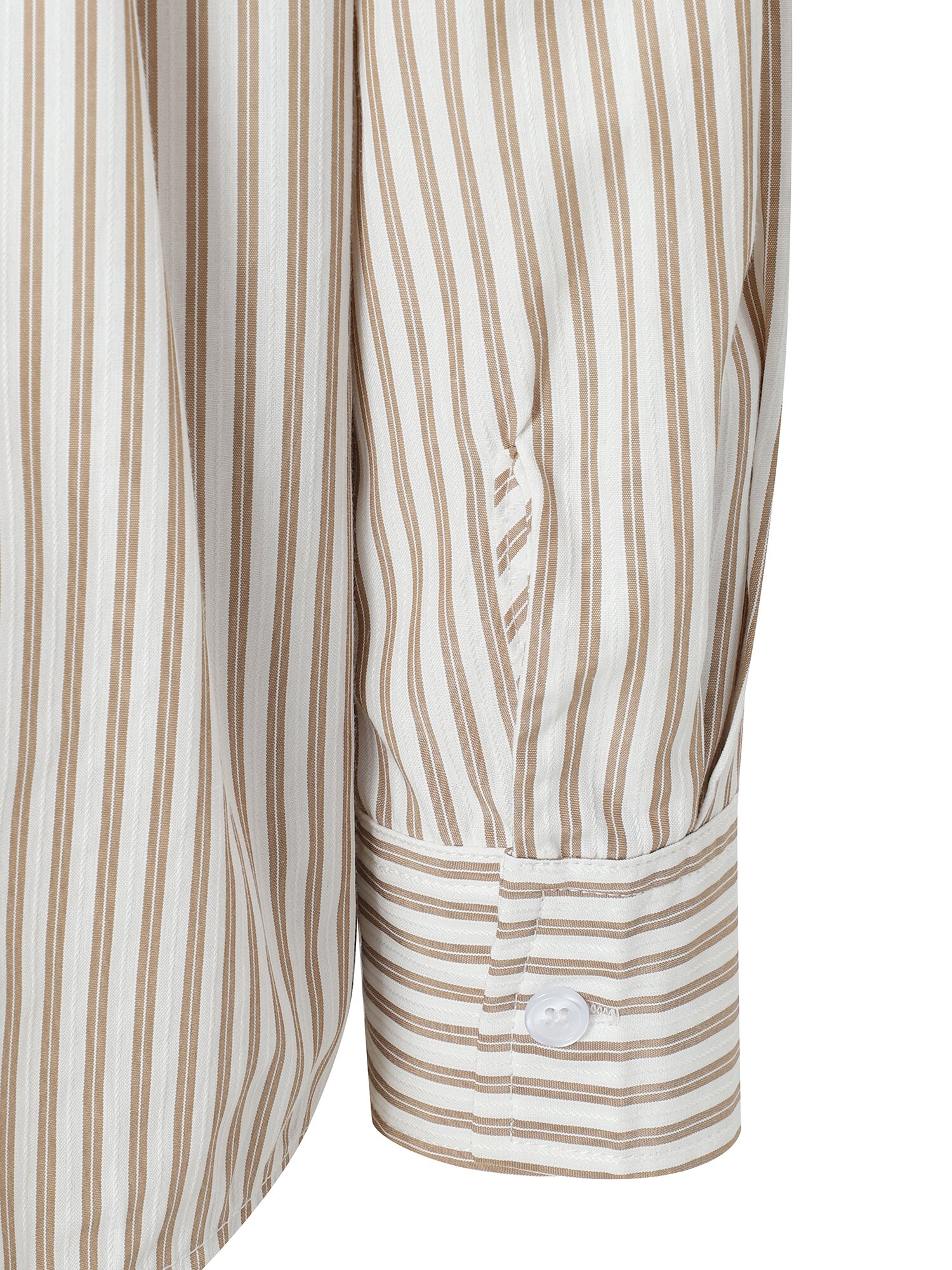 루즈핏 스트라이프 셔츠 칼라 블라우스 (STRIPE BEIGE)