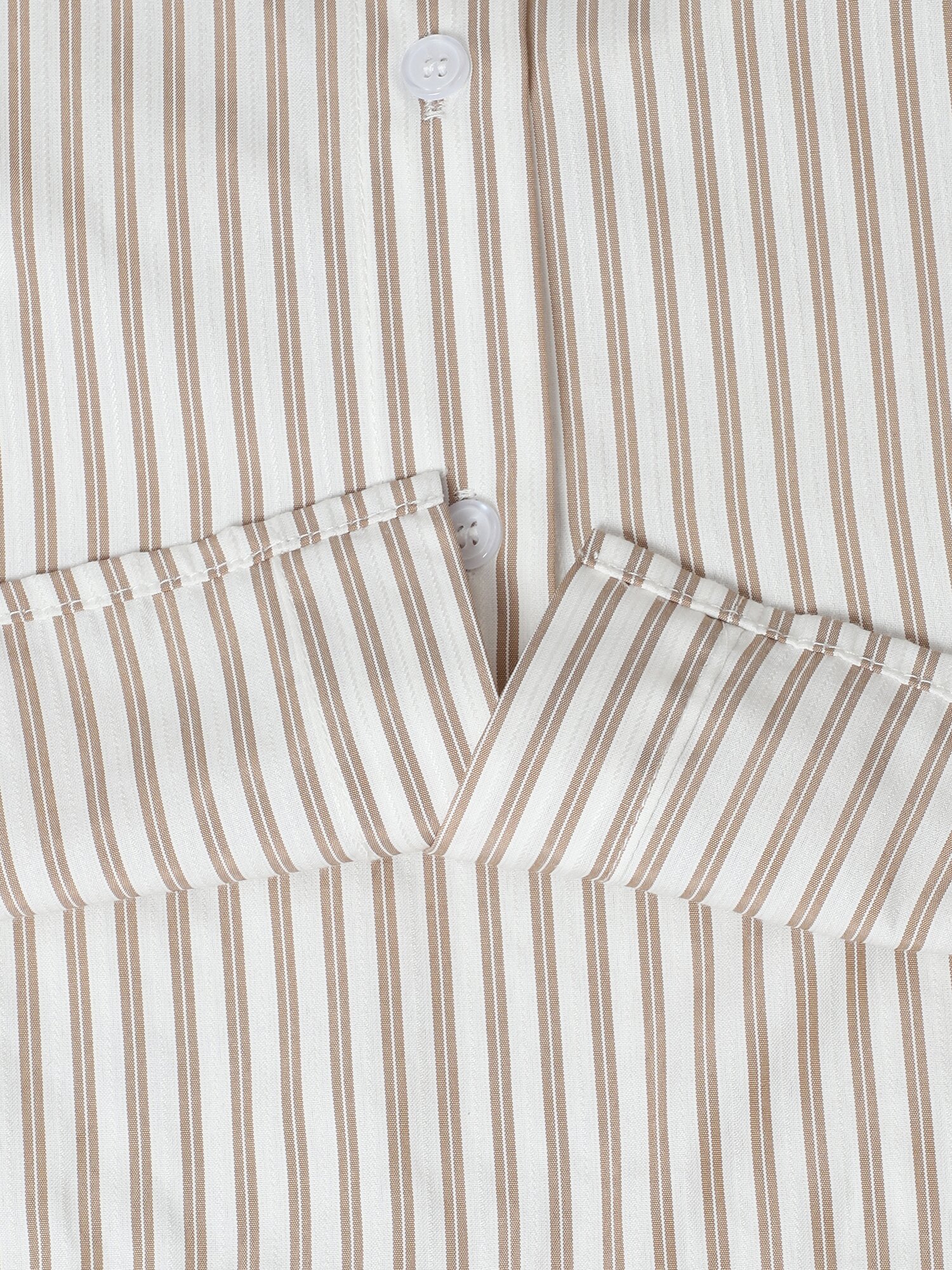 루즈핏 스트라이프 셔츠 칼라 블라우스 (STRIPE BEIGE)