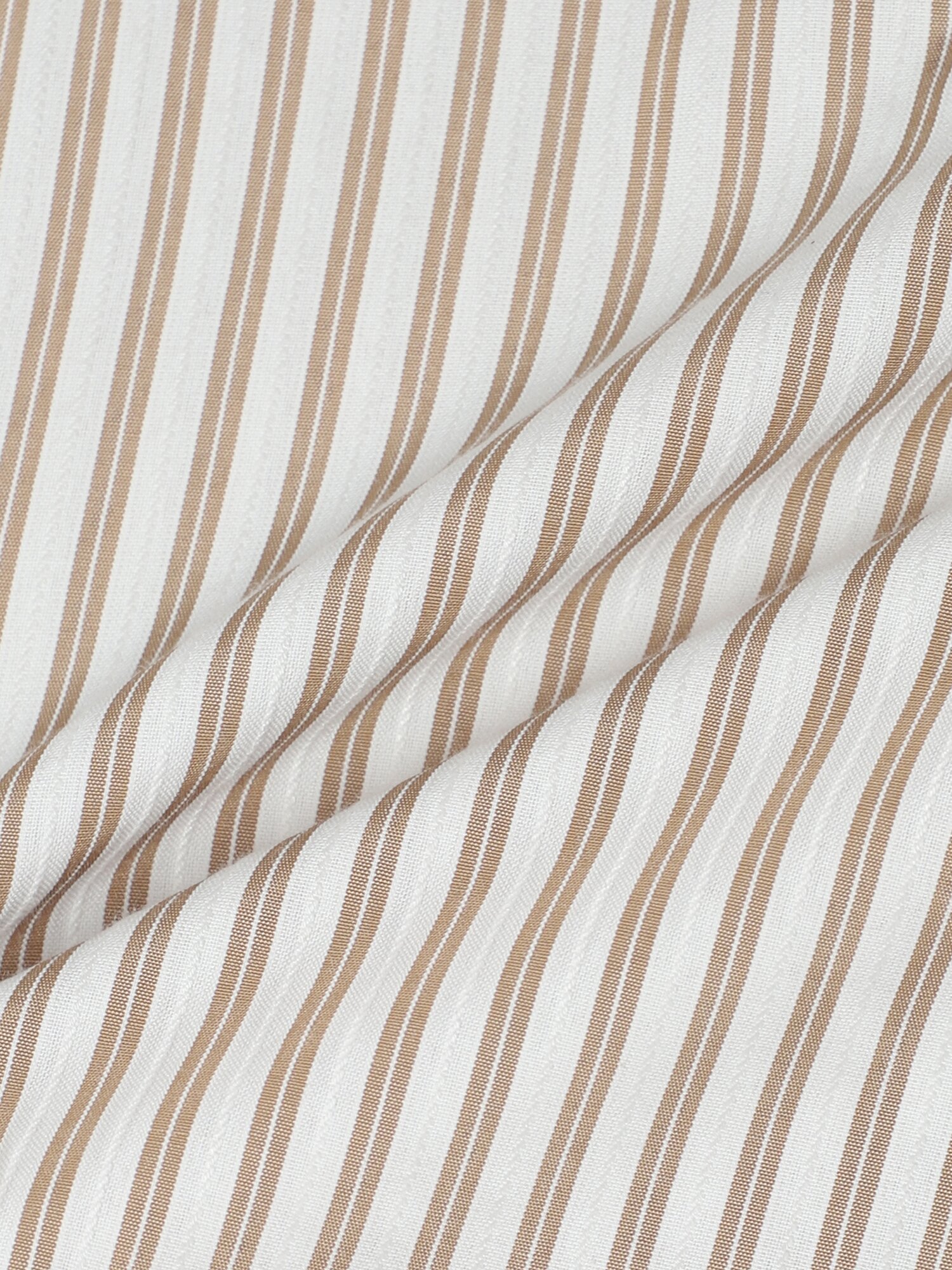 루즈핏 스트라이프 셔츠 칼라 블라우스 (STRIPE BEIGE)