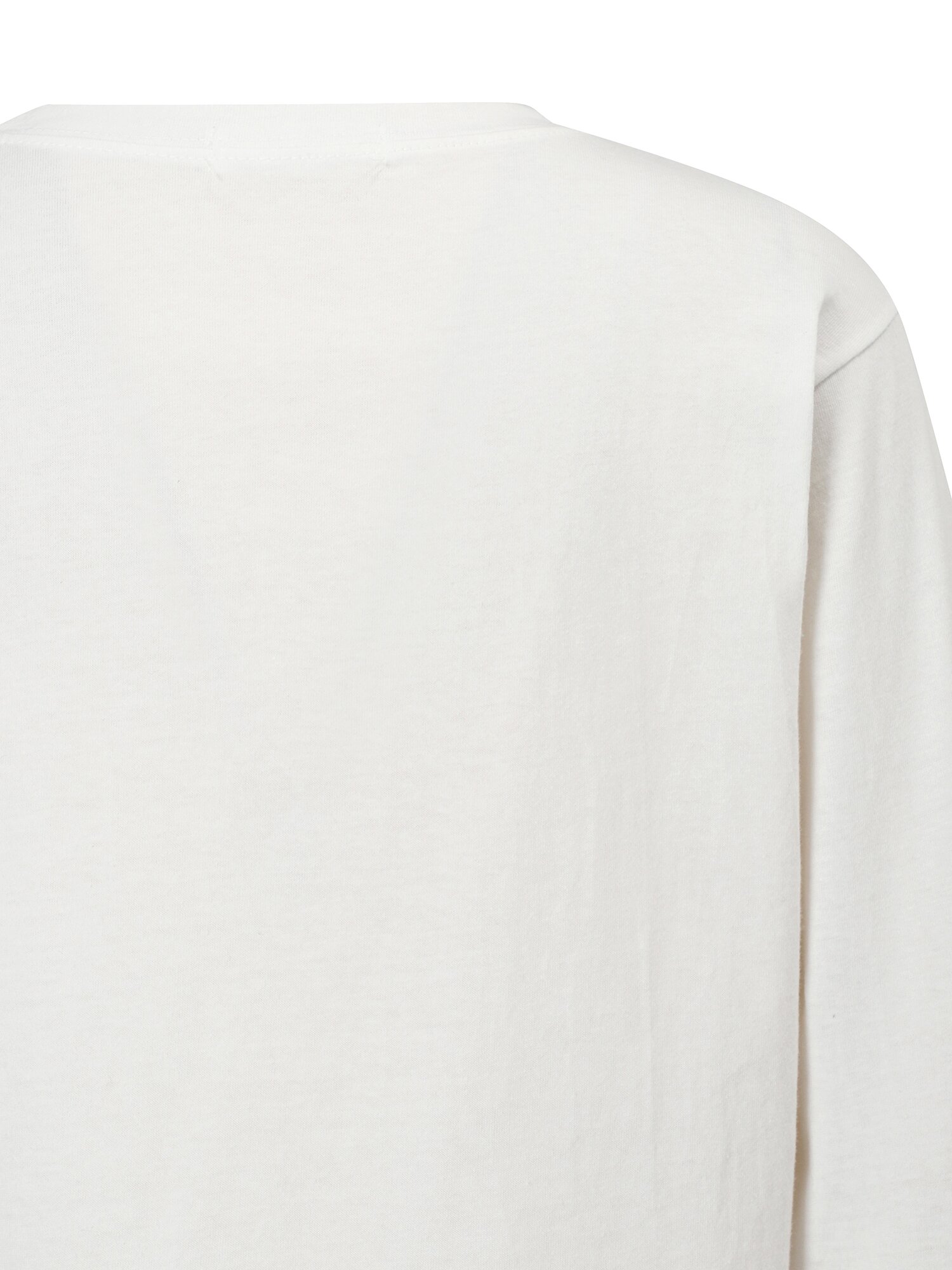 언밸런스 셔링 롱슬리브 티셔츠 (WHITE)