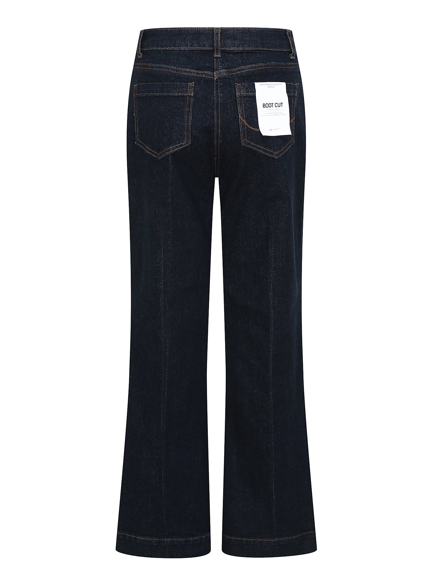 패치 포켓 부츠컷 데님 팬츠 (DARK NAVY)