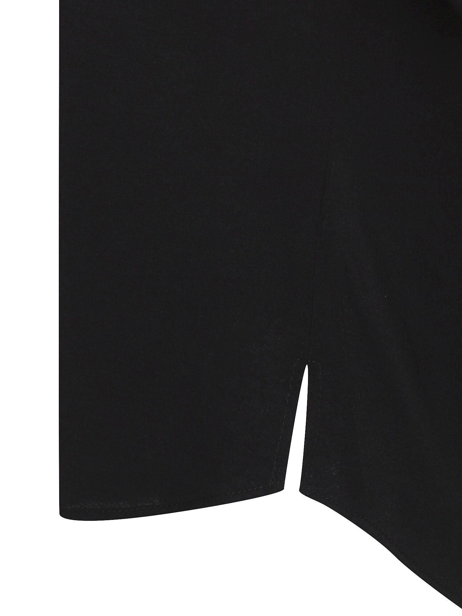 볼륨 슬리브 라운드넥 블라우스 (BLACK)
