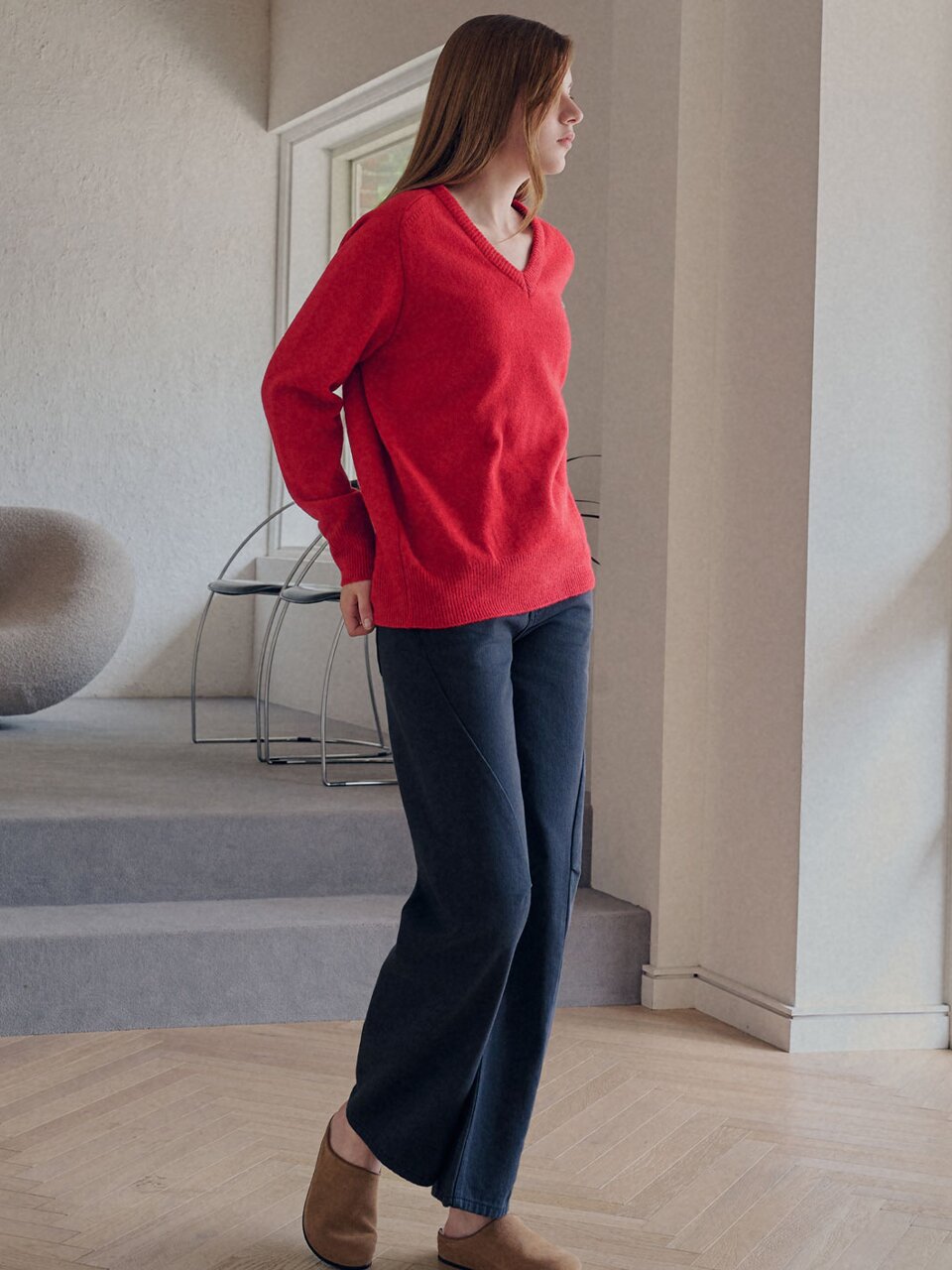 Curve wide pants_3 Colors