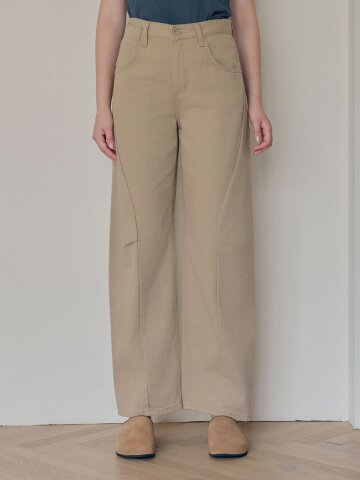 Curve wide pants_3 Colors