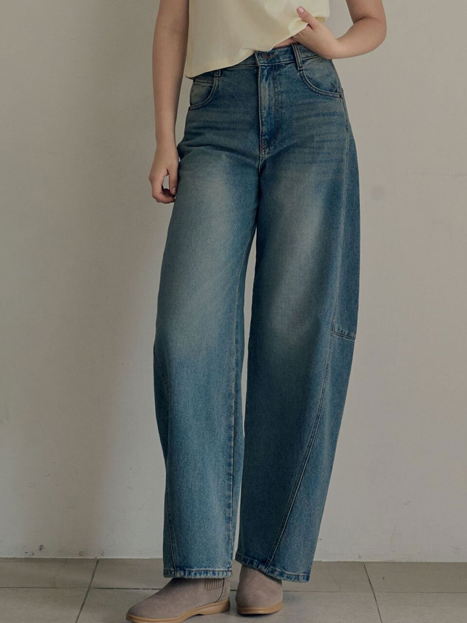 Vintage wide denim_2 Colors