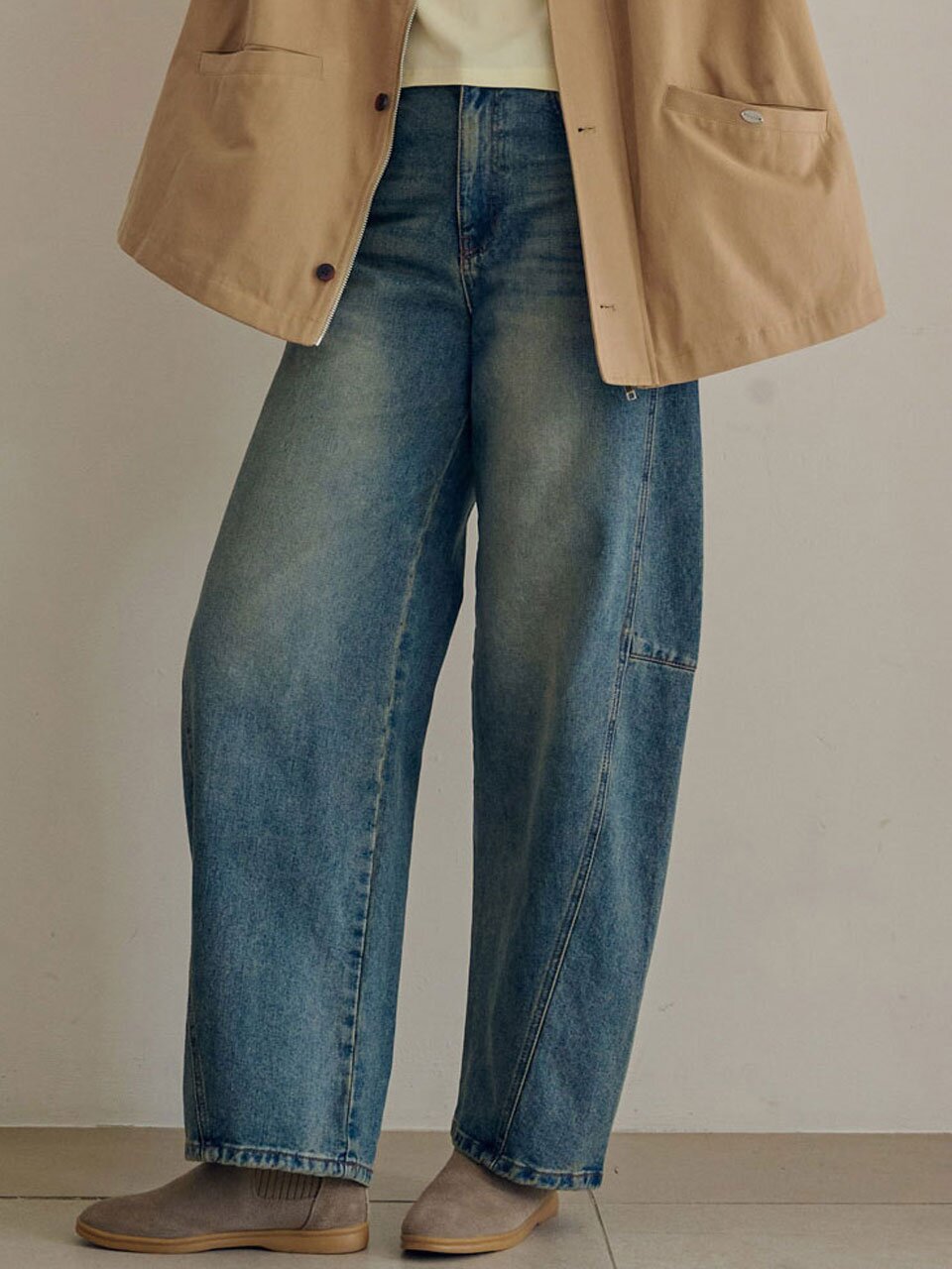 Vintage wide denim_2 Colors