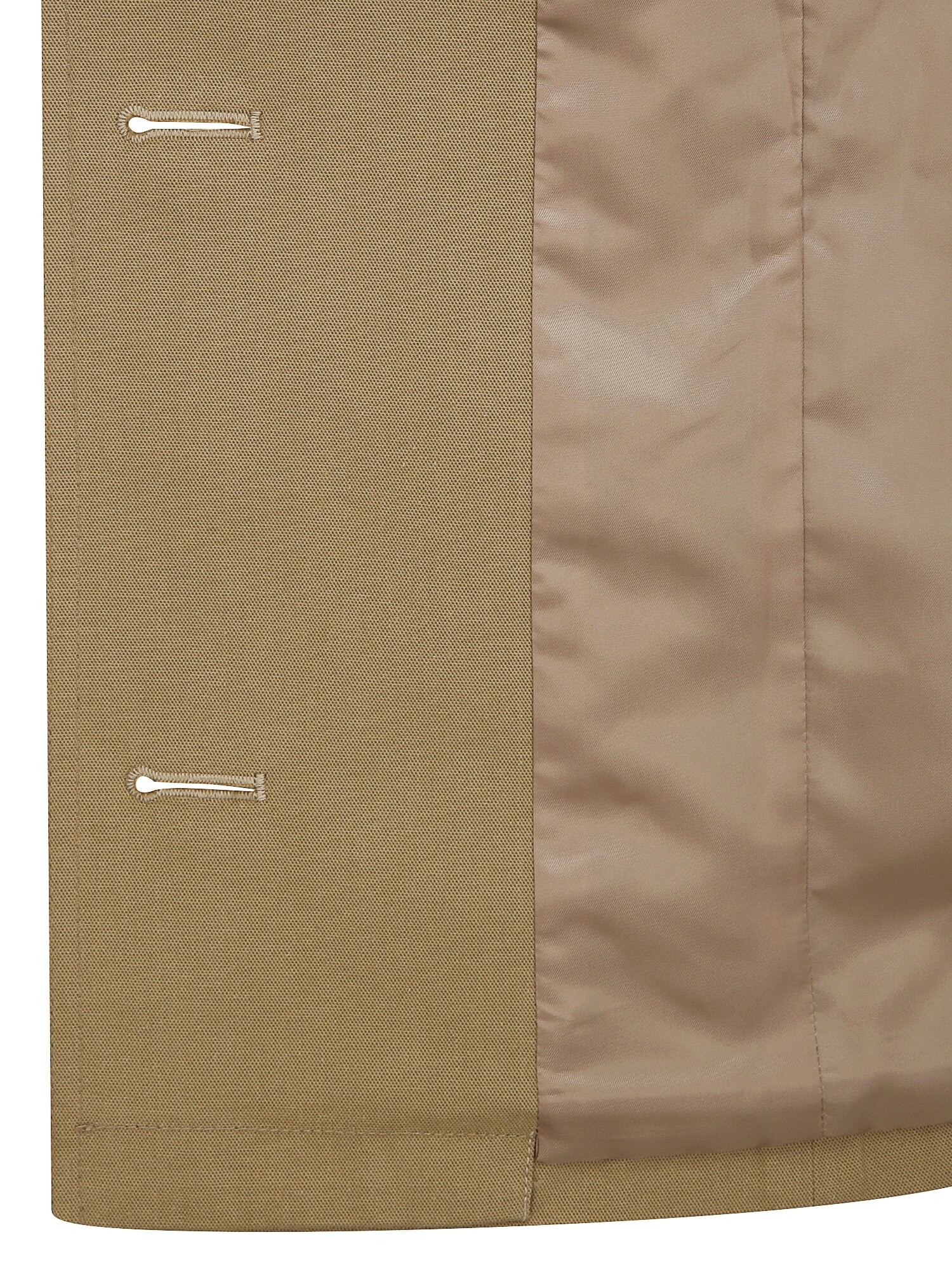 코튼 레더 칼라 사파리 재킷 (BEIGE)
