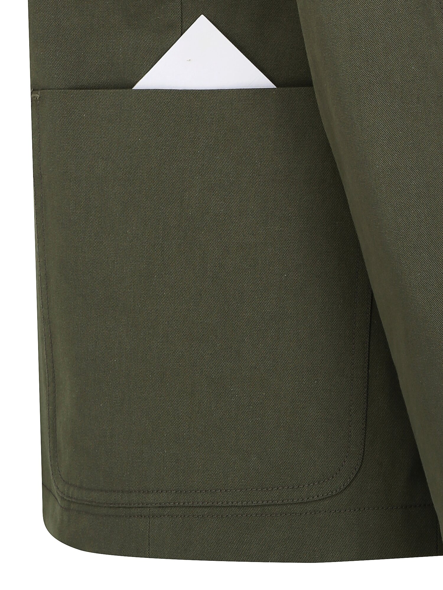 코튼 레더 칼라 사파리 재킷 (KHAKI)