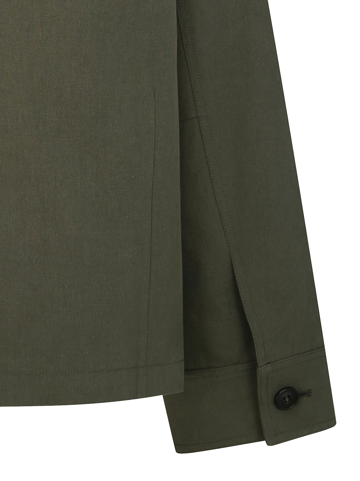 코튼 레더 칼라 사파리 재킷 (KHAKI)