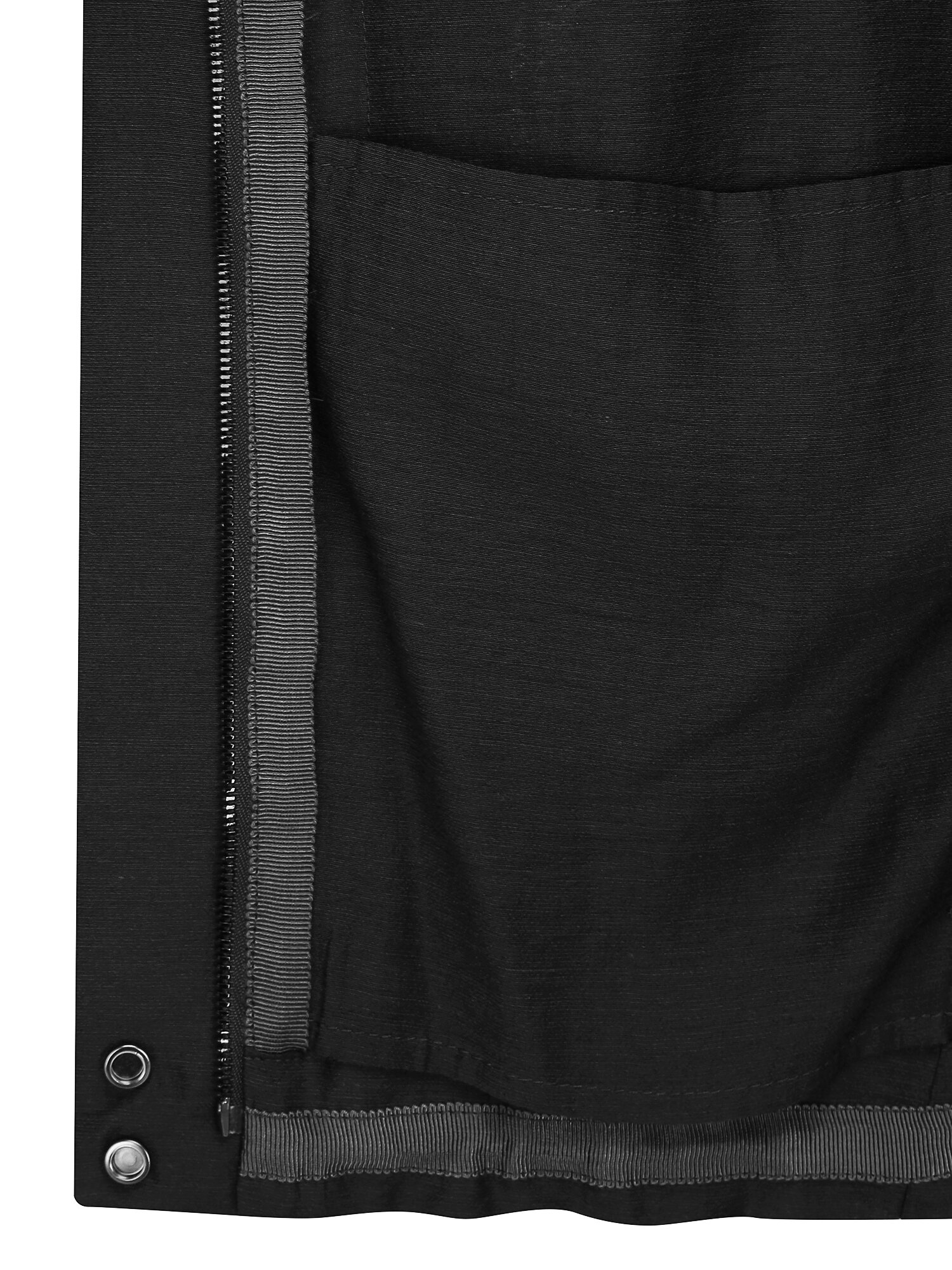 루즈핏 포켓 스트링 하이넥 점퍼 (DARK GREY)