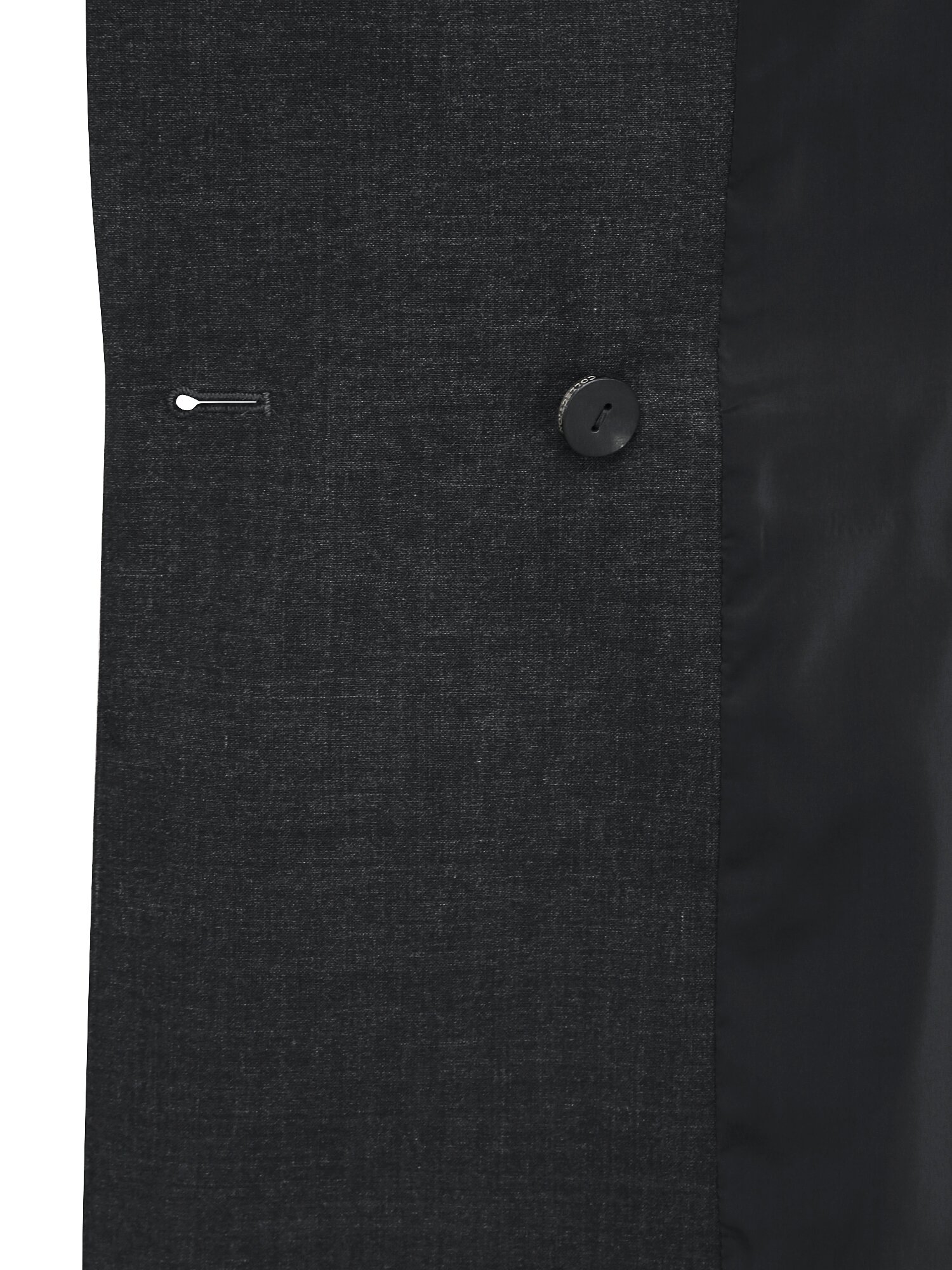 포멀 울 피크드 라펠 더블 재킷 (DARK GREY)