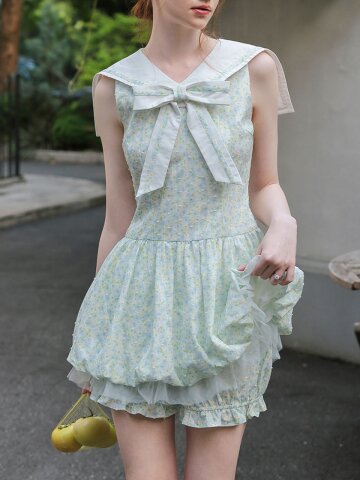Cest_Floral banding shorts