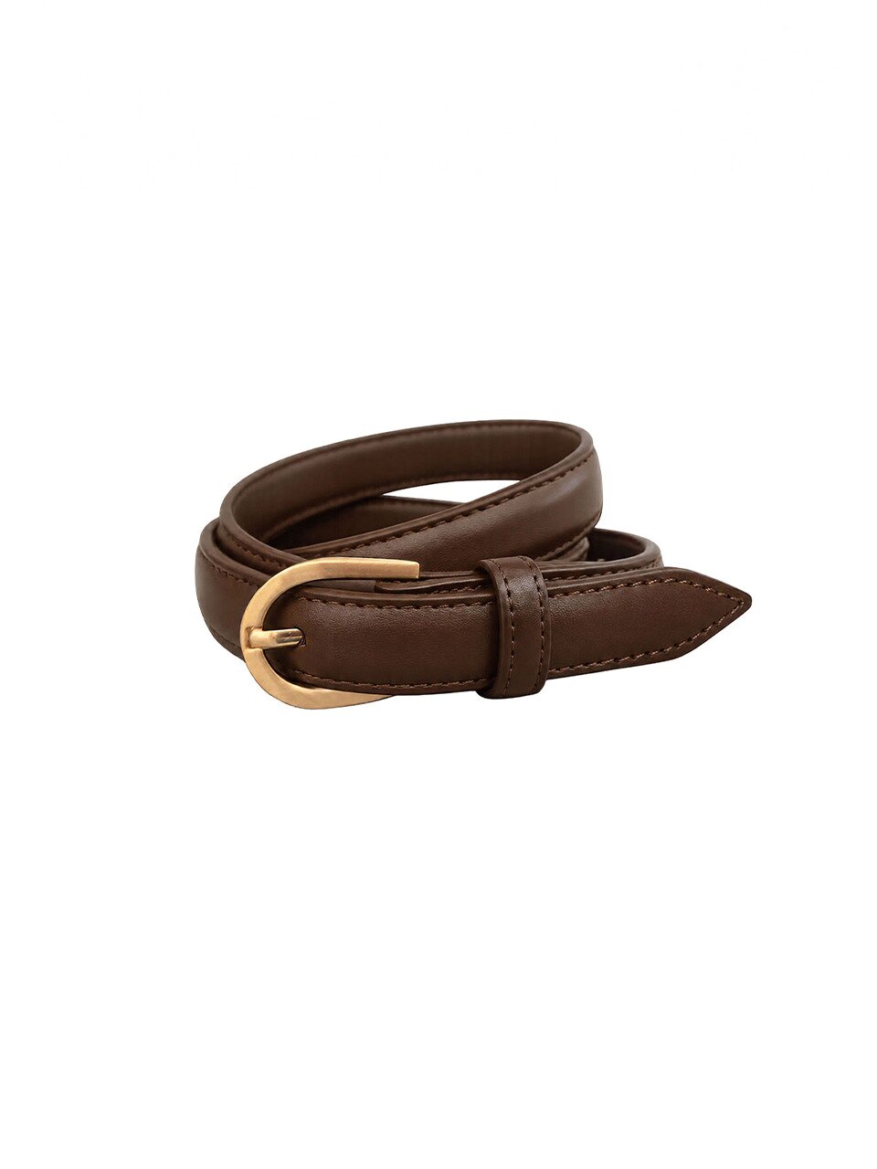 Basic slim leather belt_2 Colors