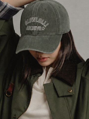 Vintage logo ball cap_4 Colors