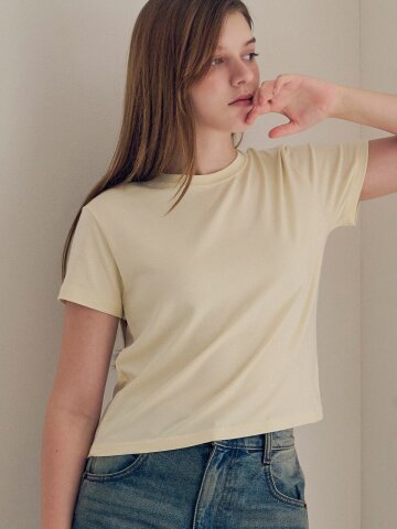 Daily modal crop tee_5 Colors