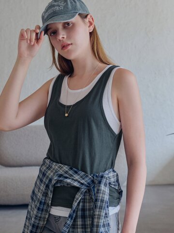 Layered tank top_2 Colors