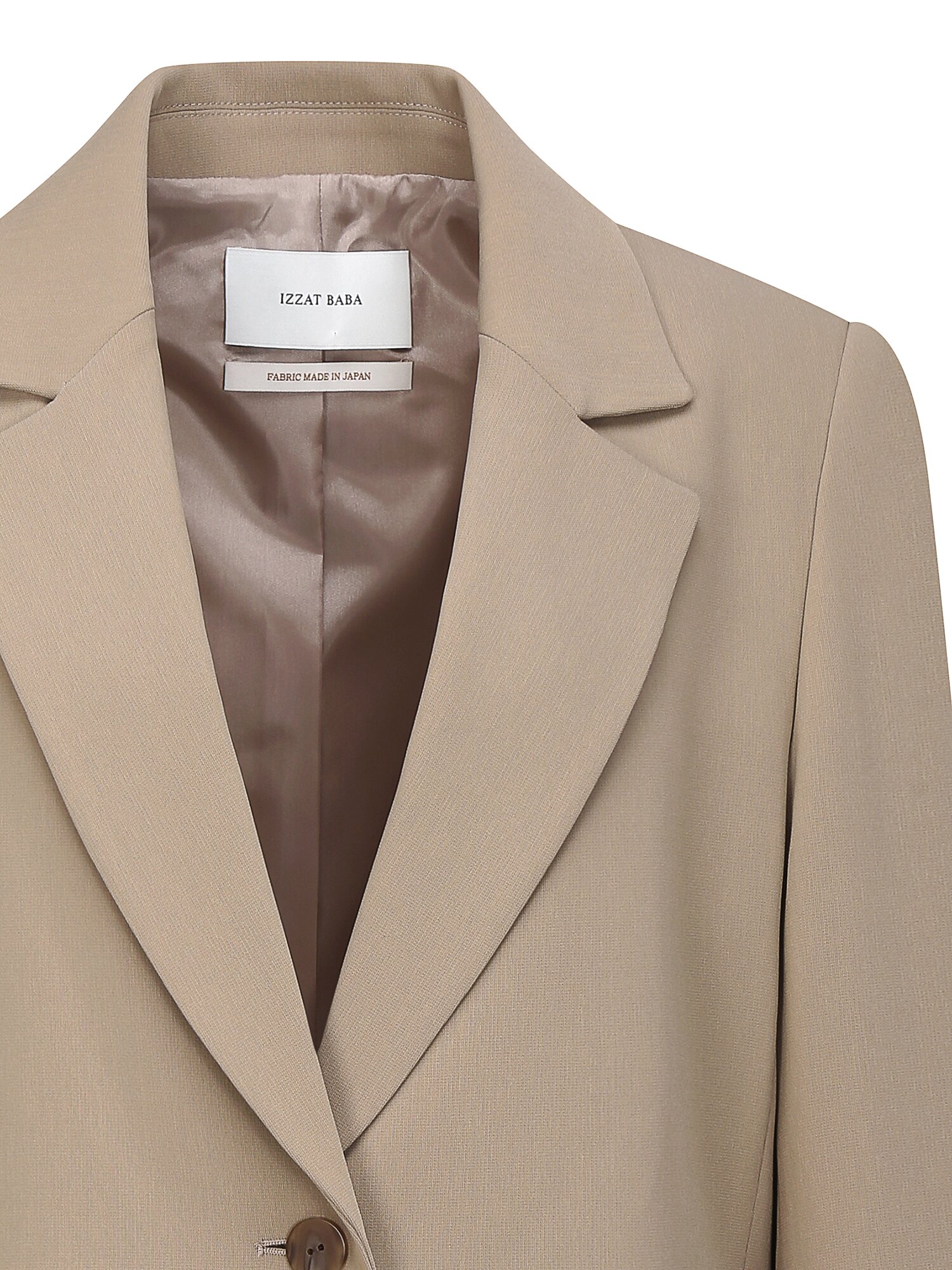 모던 롤업 테일러드 투버튼 재킷 (BEIGE)