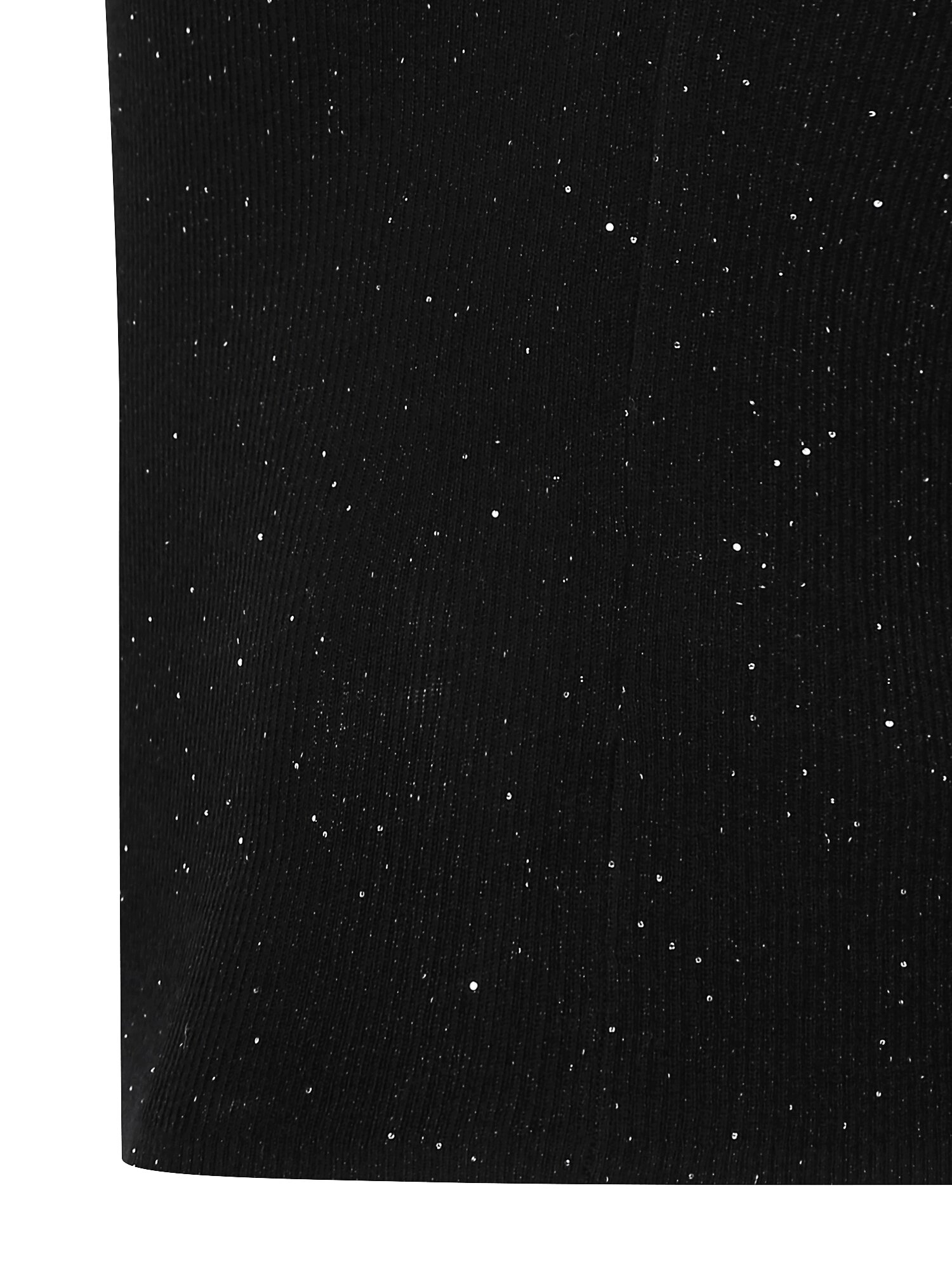 울 글리터 스퀘어넥 풀오버 니트 (BLACK)