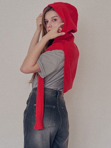 Superfine merino hood shawl_4 Colors