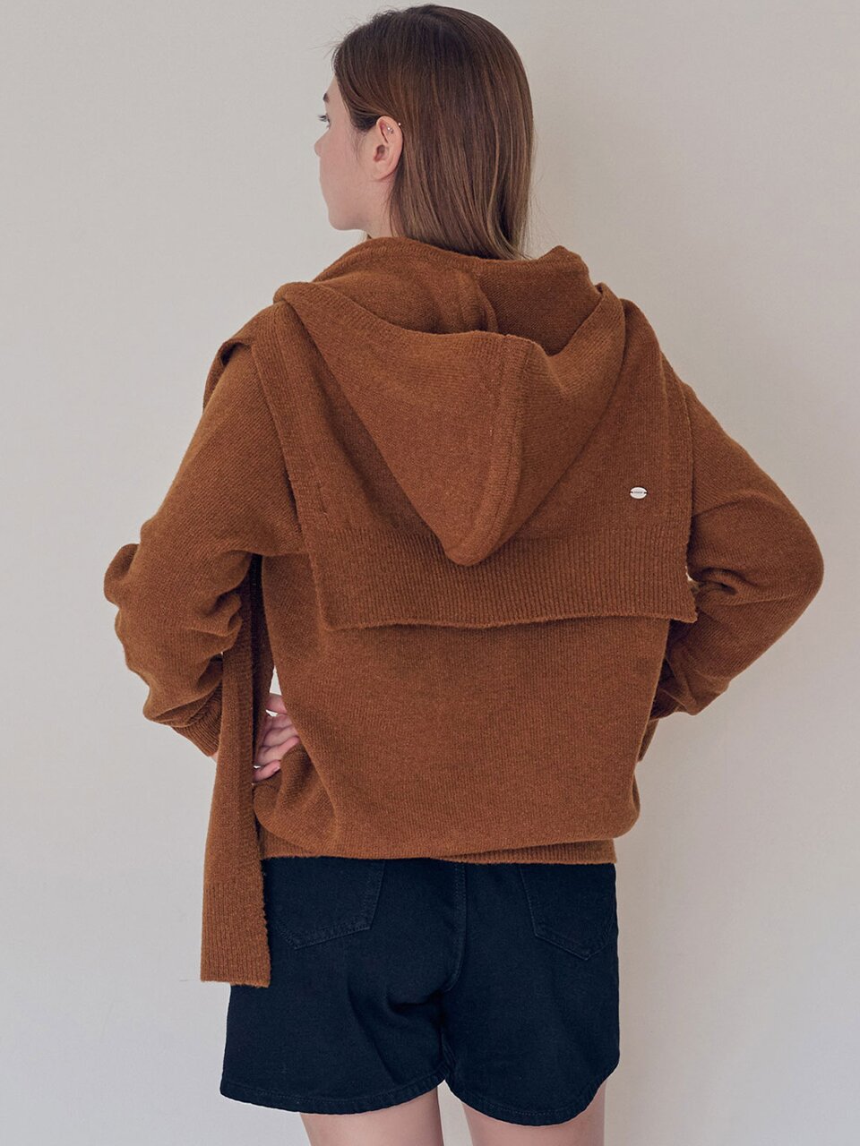 [민주 PICK] Superfine merino hood shawl_4 Colors