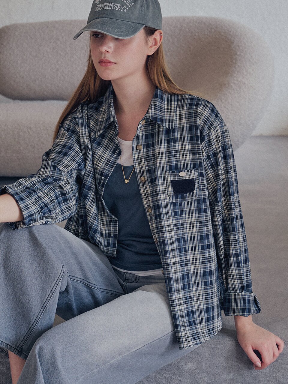 Check pocket shirt_2 Colors