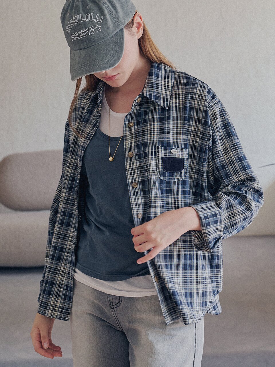 Check pocket shirt_2 Colors