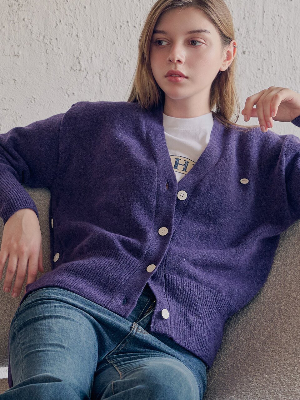Essential knit cardigan_5 Colors
