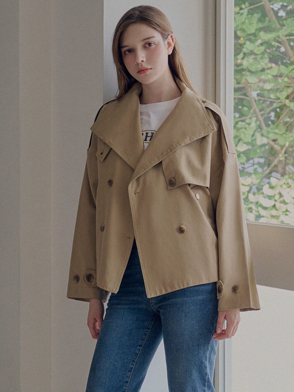 High neck half jacket_2 Colors