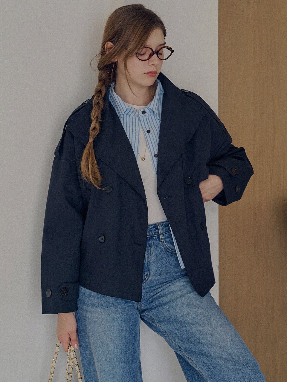 High neck half jacket_2 Colors