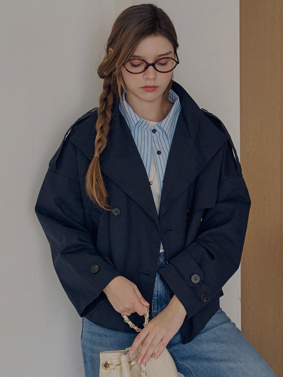 High neck half jacket_2 Colors
