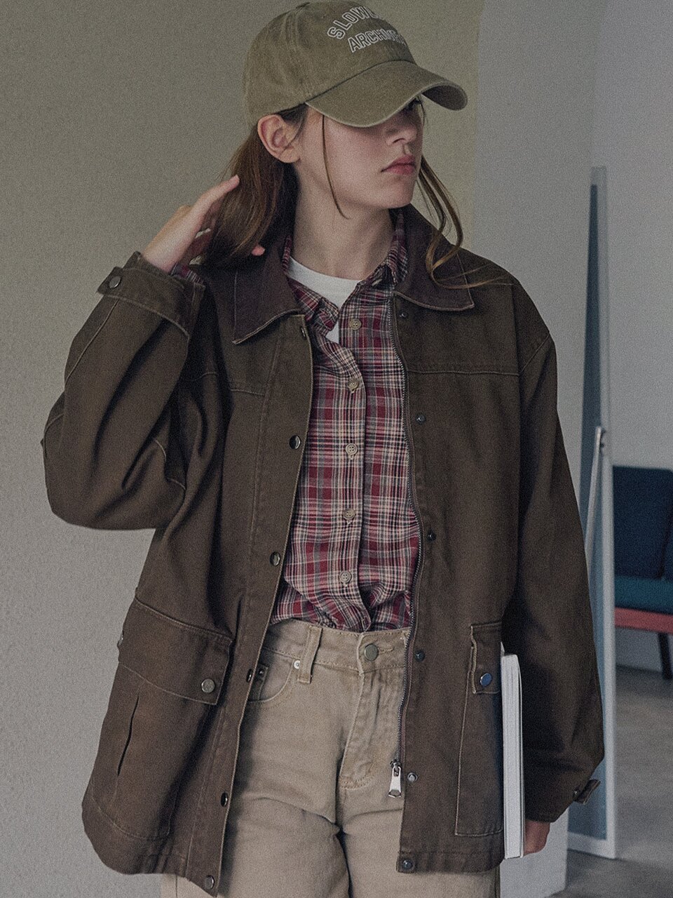 [3차] Leto pocket work jacket - Brown