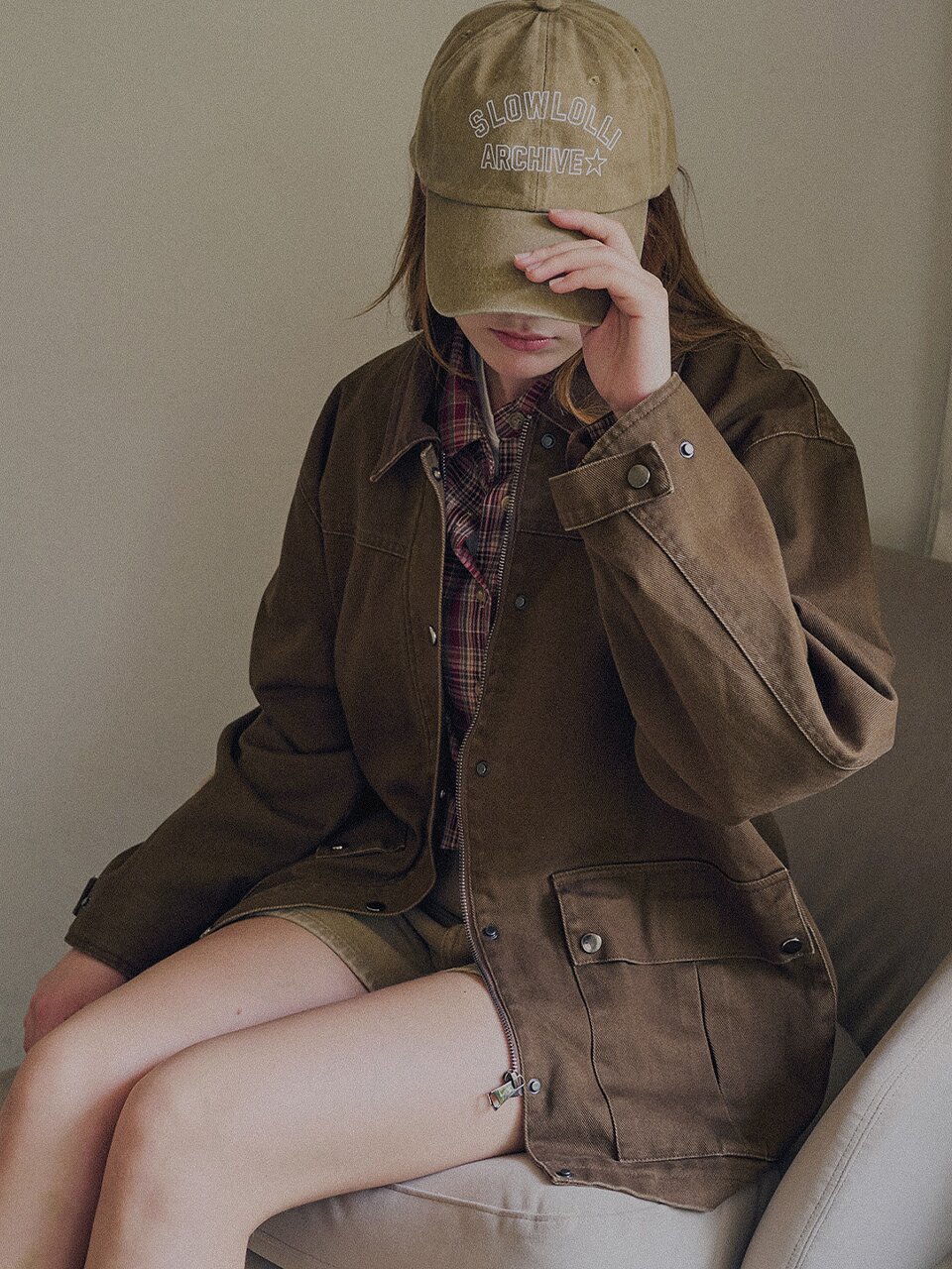 [3차] Leto pocket work jacket - Brown