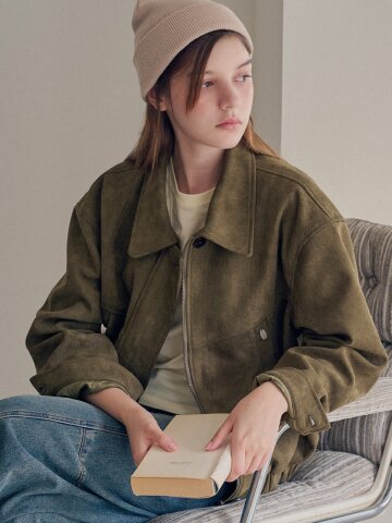 Classic suede blouson_2 Colors