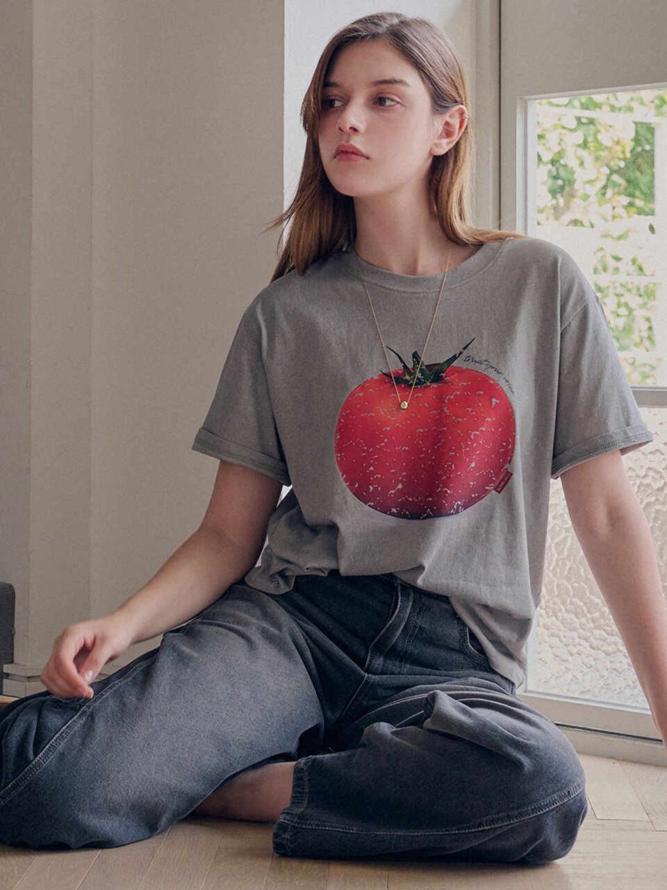 Tomato lettering t-shirt_3 Colors