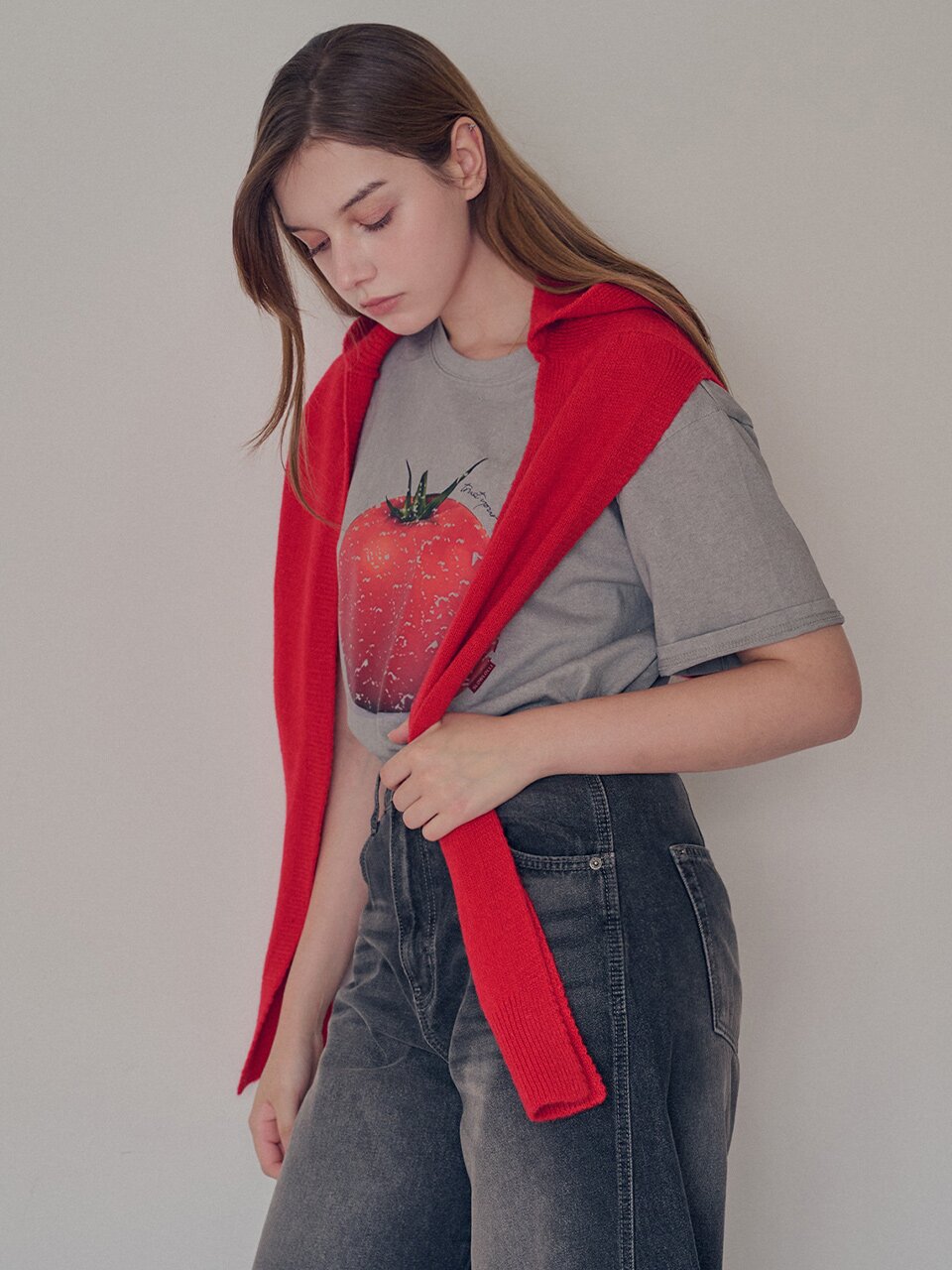 Tomato lettering t-shirt_3 Colors