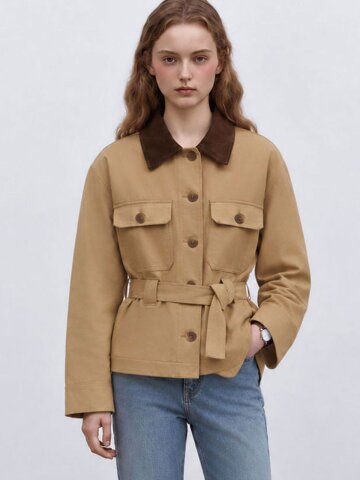 [5차][성경 PICK] Belted cotton work jacket_2 Colors