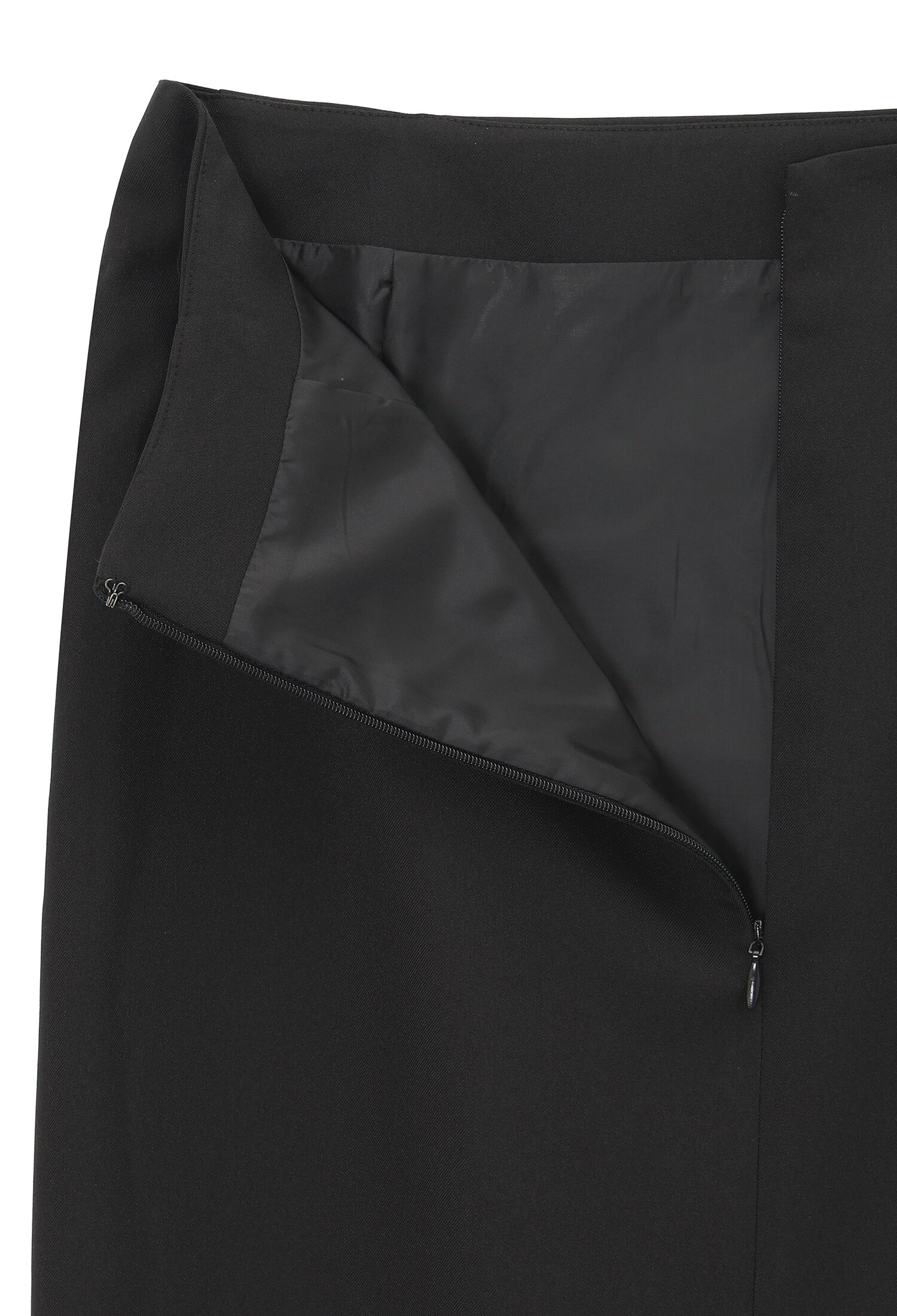 모던 슬림 롱 벨트 스커트  (BLACK)