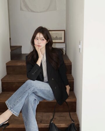 테일러드 싱글 투버튼 재킷 