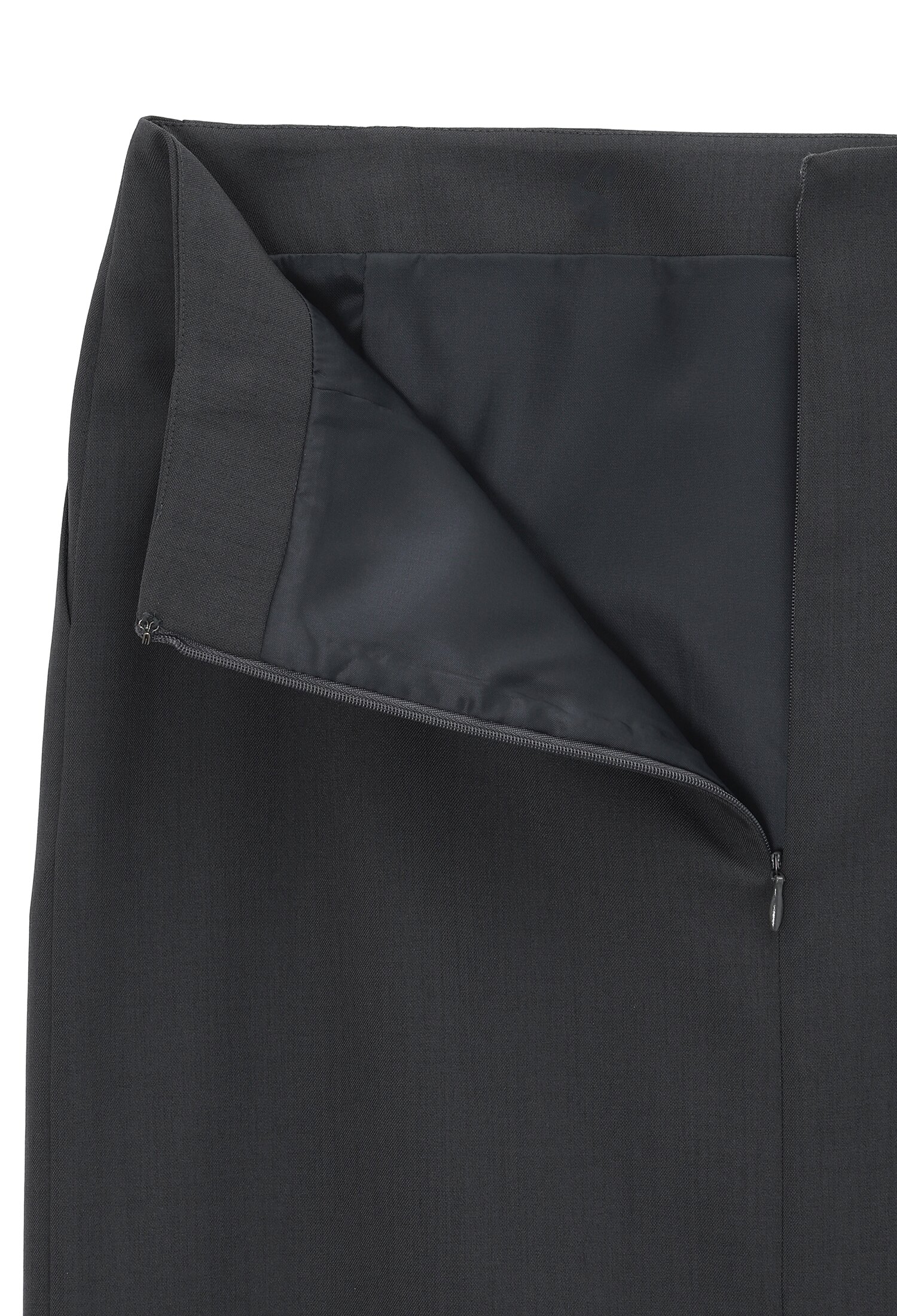 모던 슬림 롱 벨트 스커트 (DARK GREY)