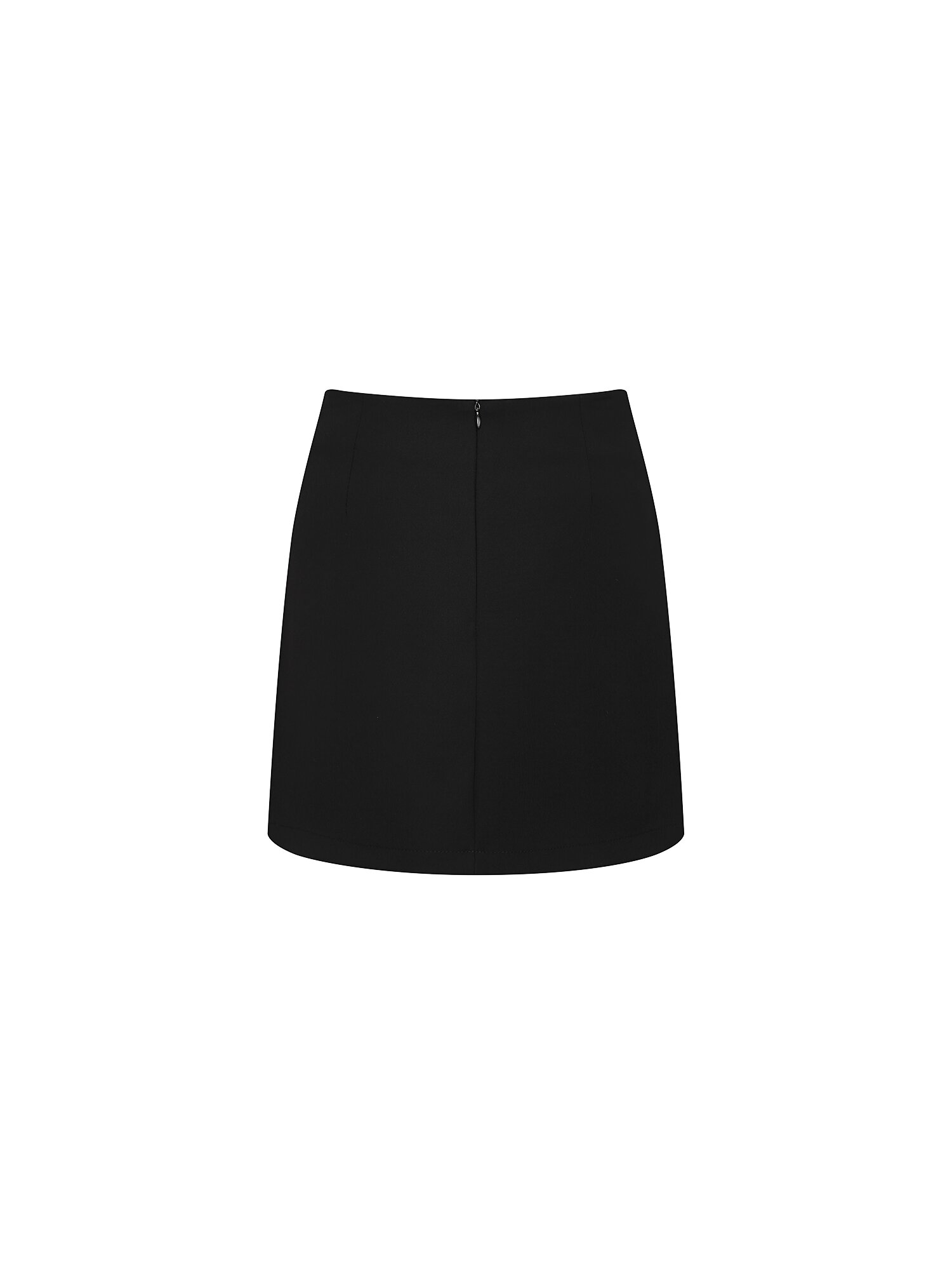벨트 장식 랩 미니 스커트 (BLACK)