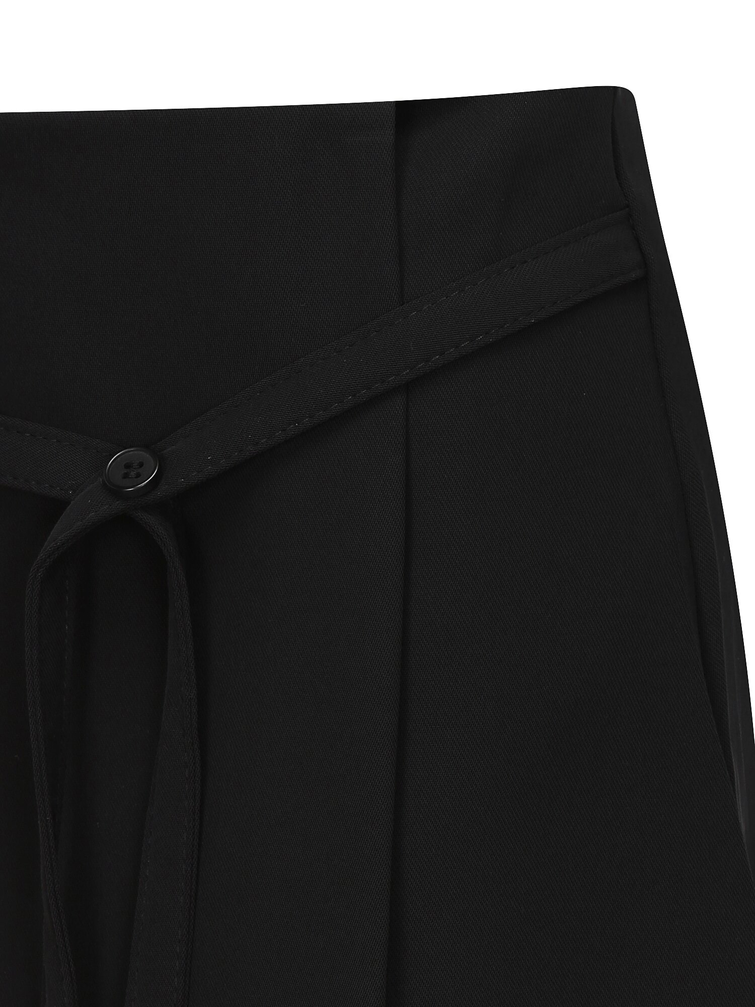 벨트 장식 랩 미니 스커트 (BLACK)